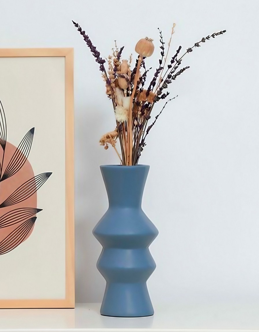 Rolo vaas - Blauw Rolo vaas - Blauw