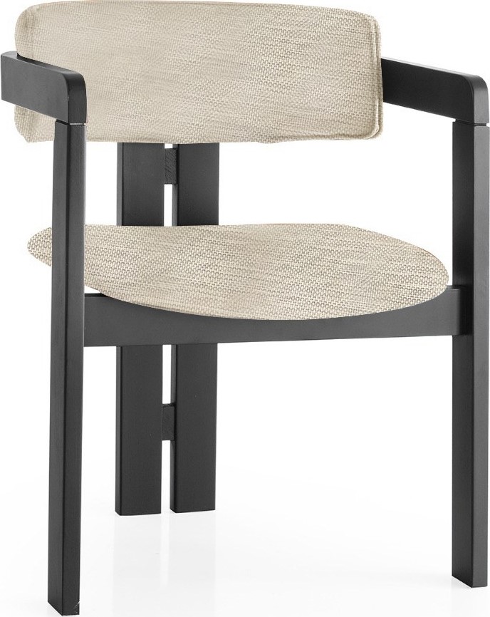 Conny eetkamerstoel - Lichtgrijs/zwart