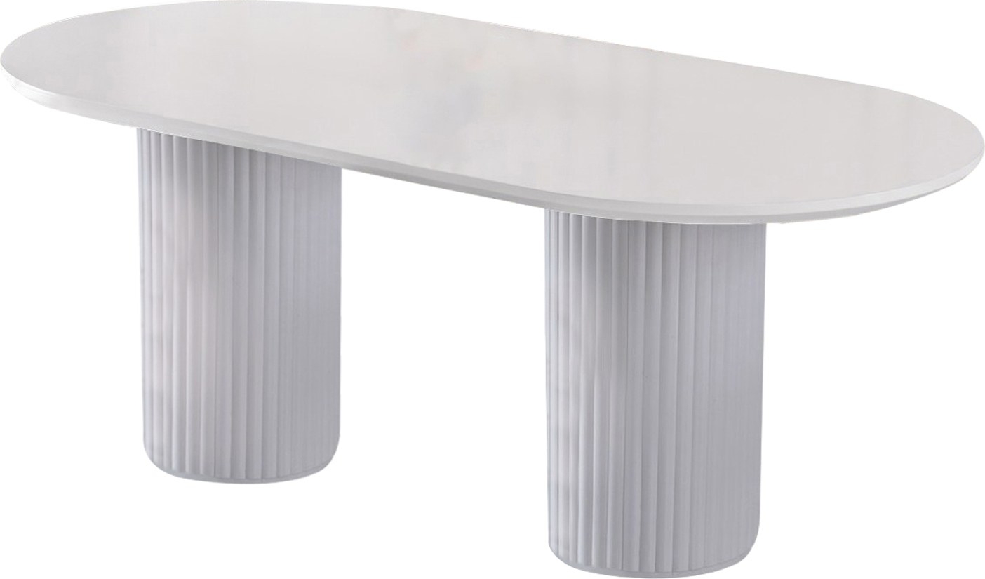 Lisen matbord 200 x 100 cm - Vit