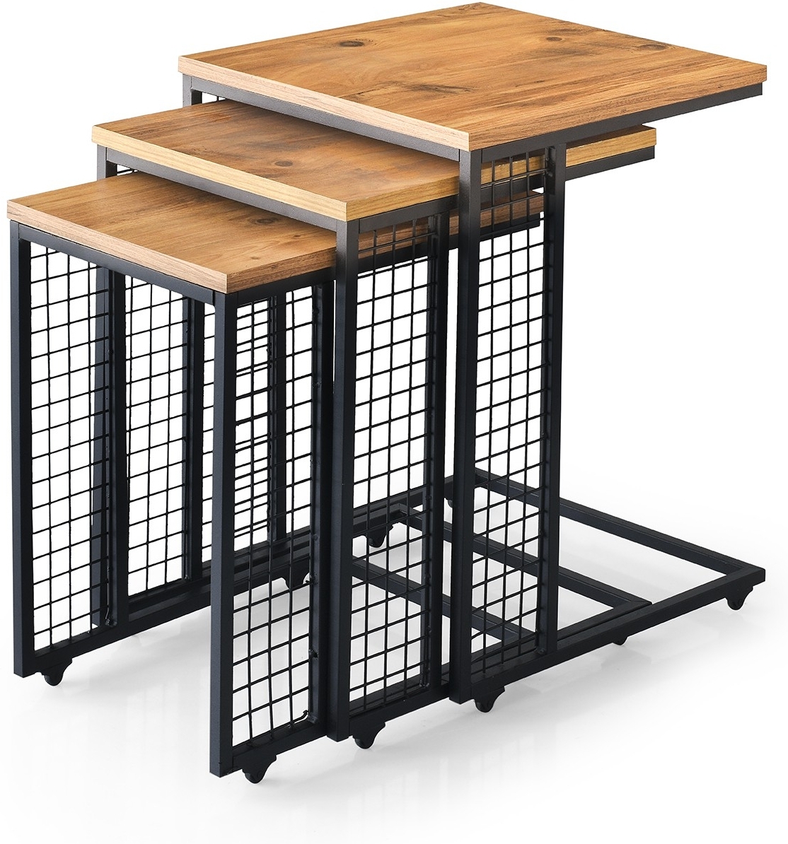 Petek satsbord - Furu/svart