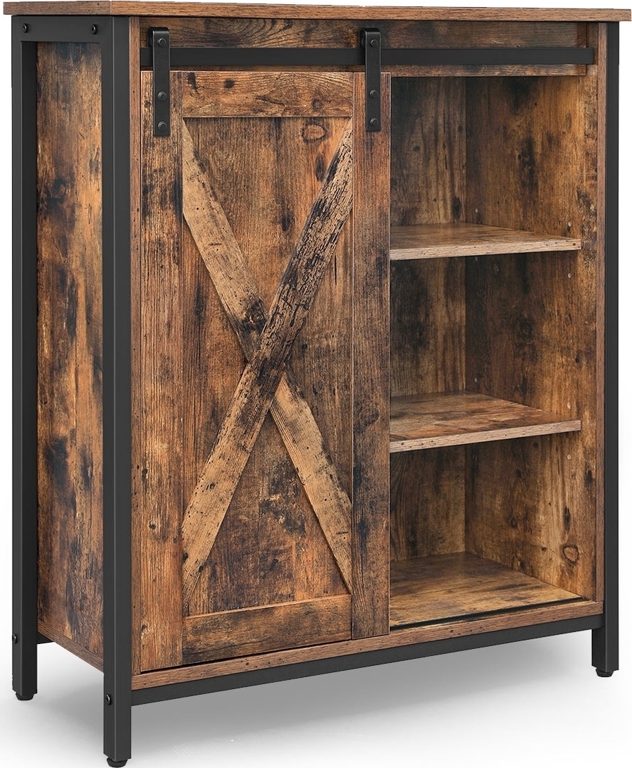 Zeke kast - Bruin/zwart