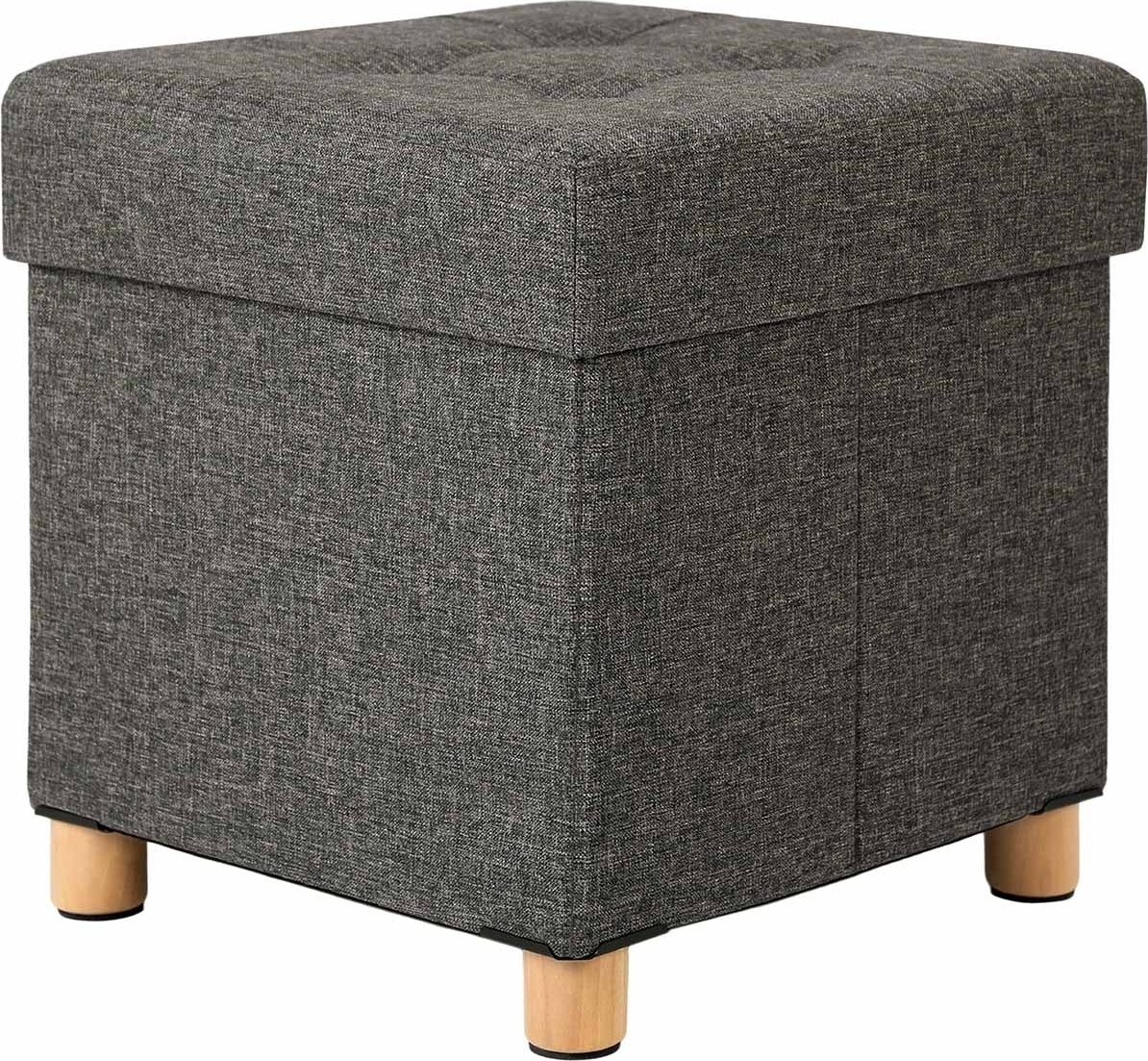 Fideli sittpuff med f�rvaring - Gr�