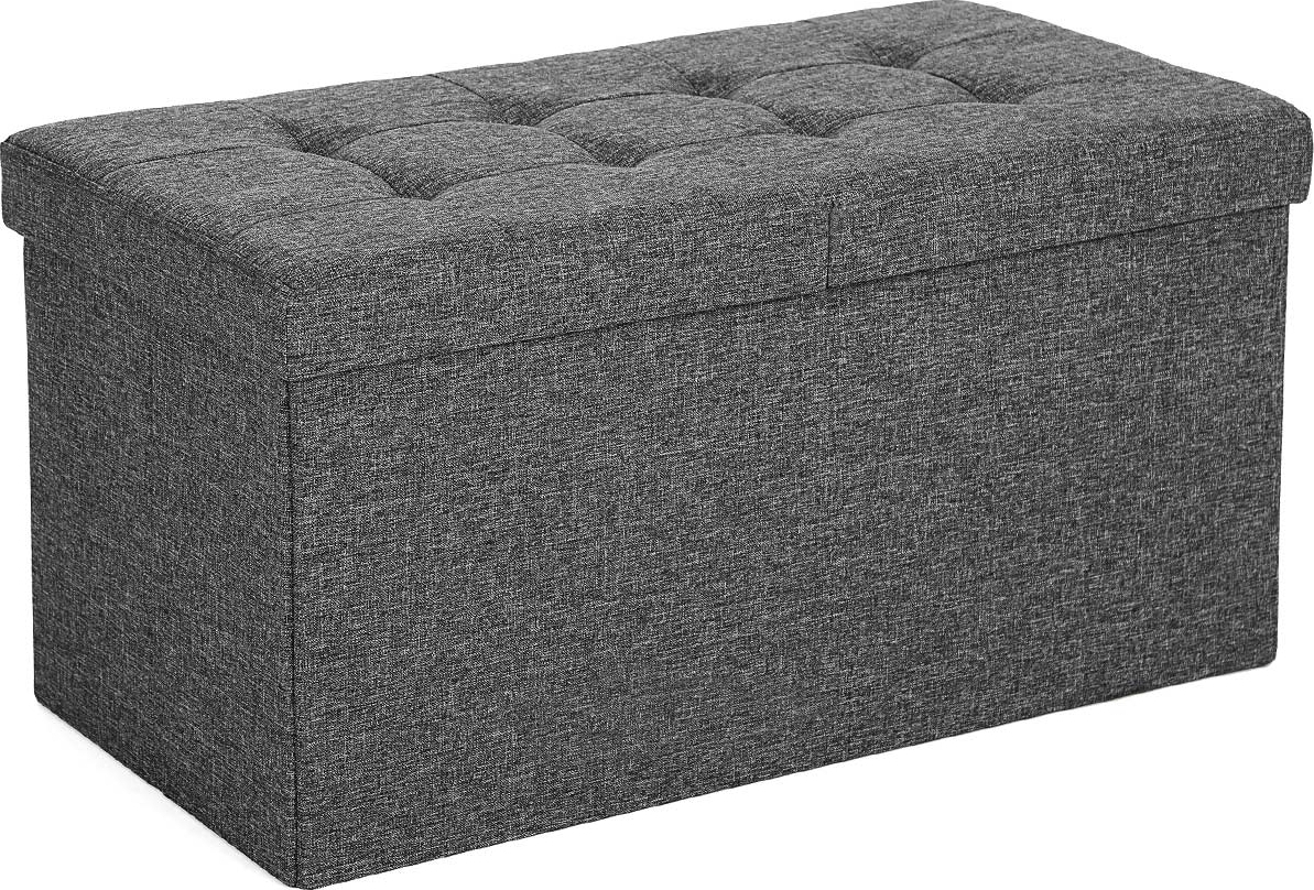 Idris bank met opberger 76 cm - Donkergrijs