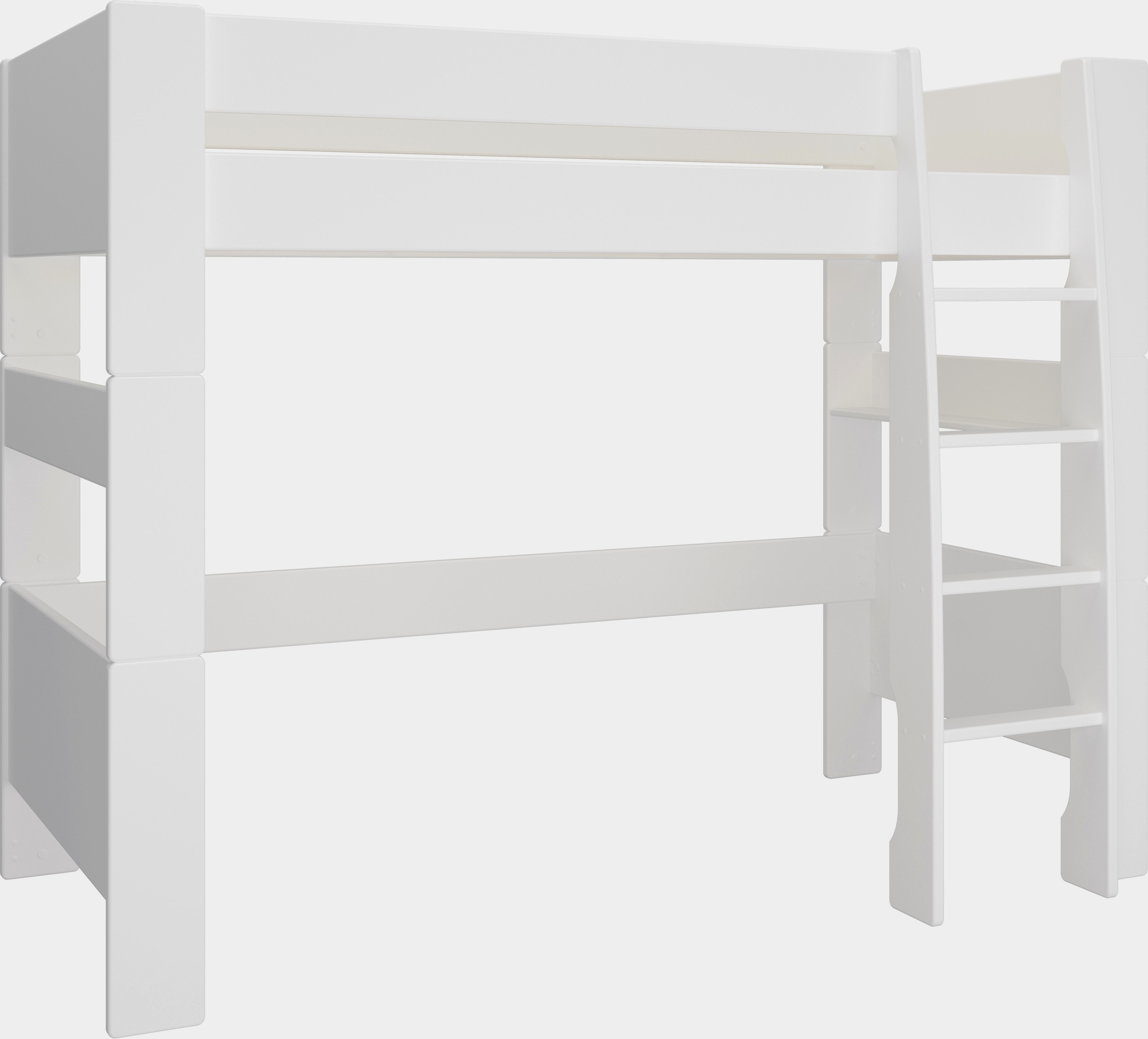 Voor kinderen hoogslaper 90 x 200 cm - Zuiver wit