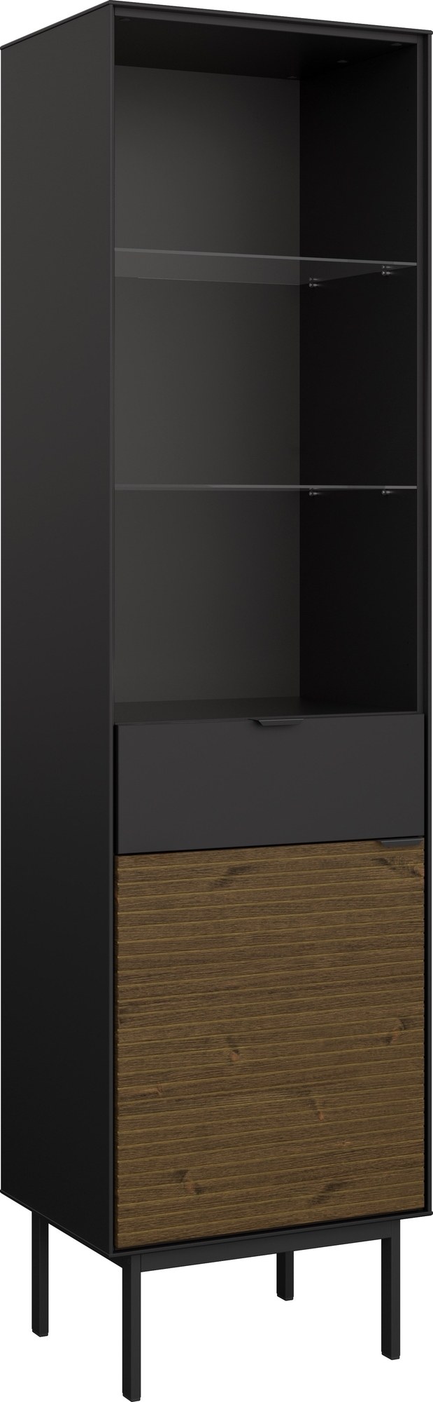 Soma vitrinsk�p - Svart/espresso