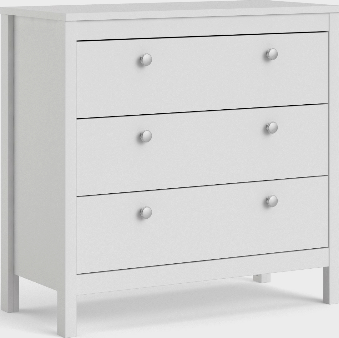 Madrid ladekast met 3 laden - Wit