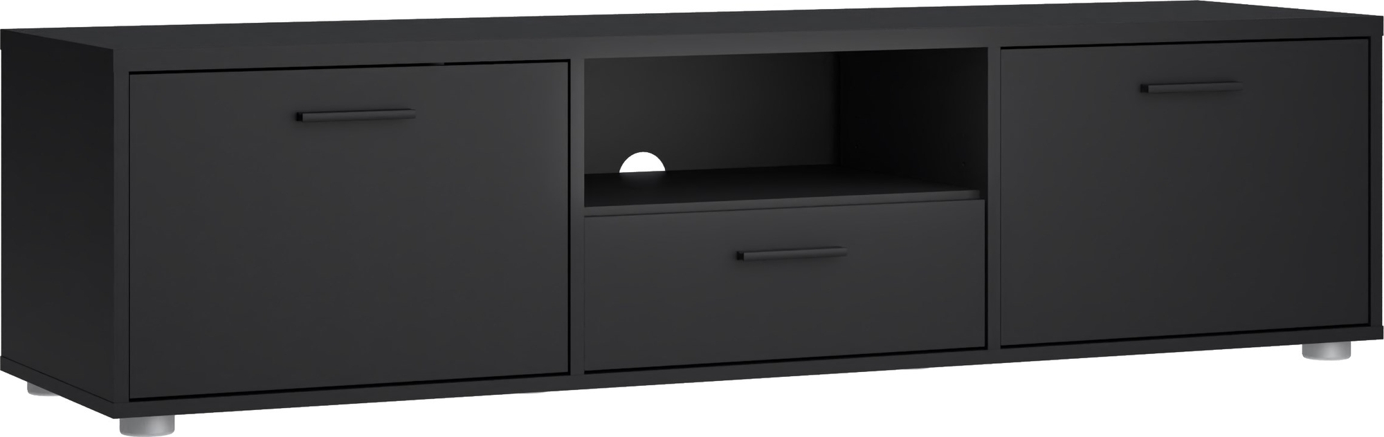 Mediamediabank met laden - Zwart Mediamediabank met laden - Zwart