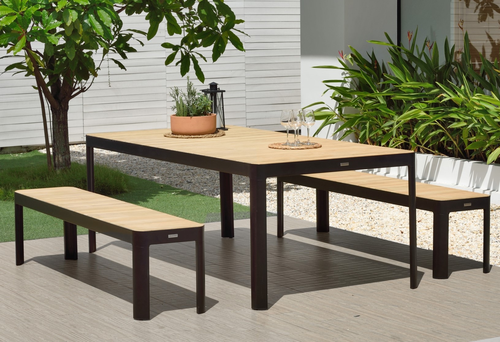 Portals matgrupp 12 - Svart/teak Portals matgrupp 12 - Svart/teak