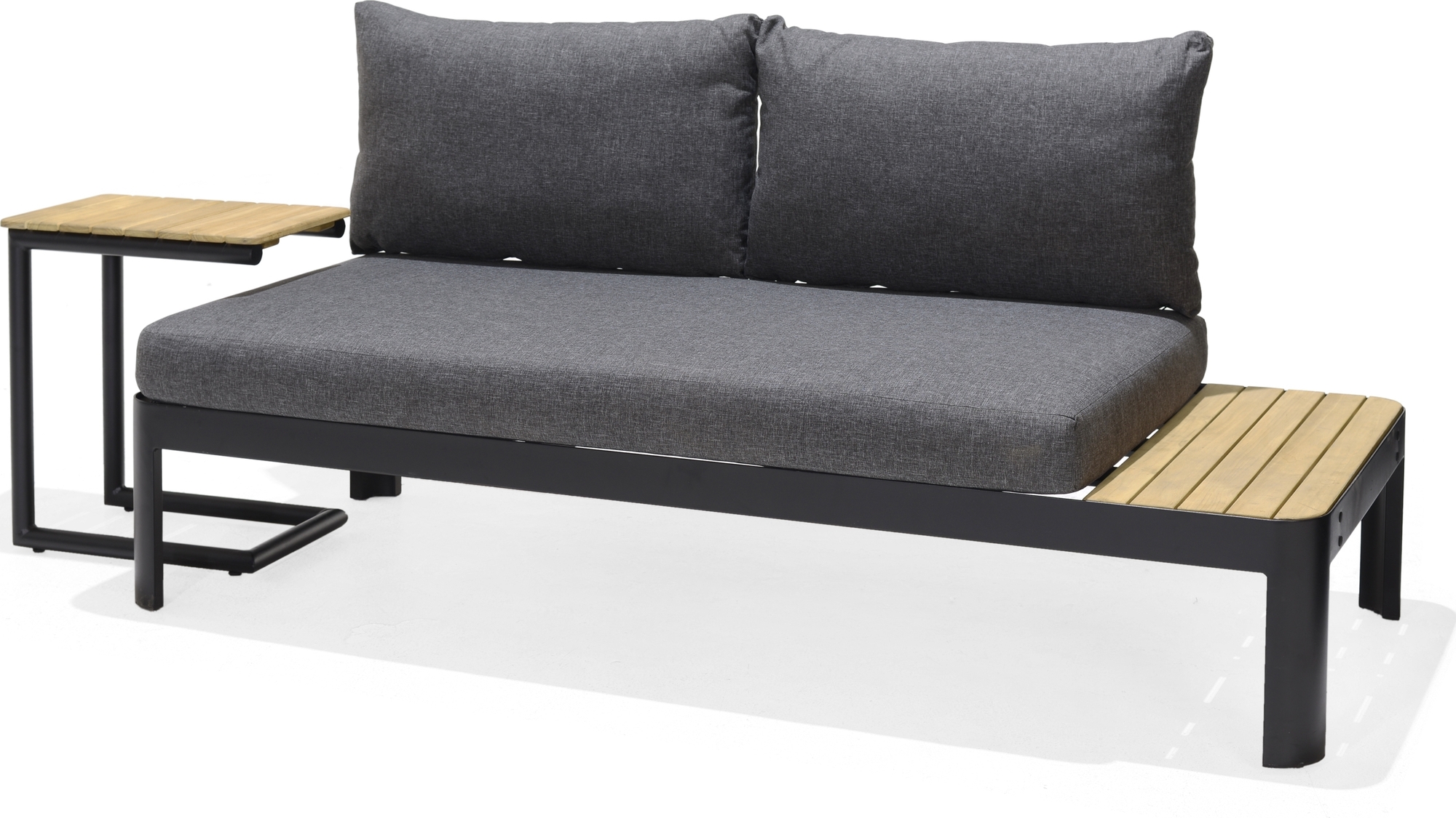 Portals lounge groep 3 - Zwart/teak