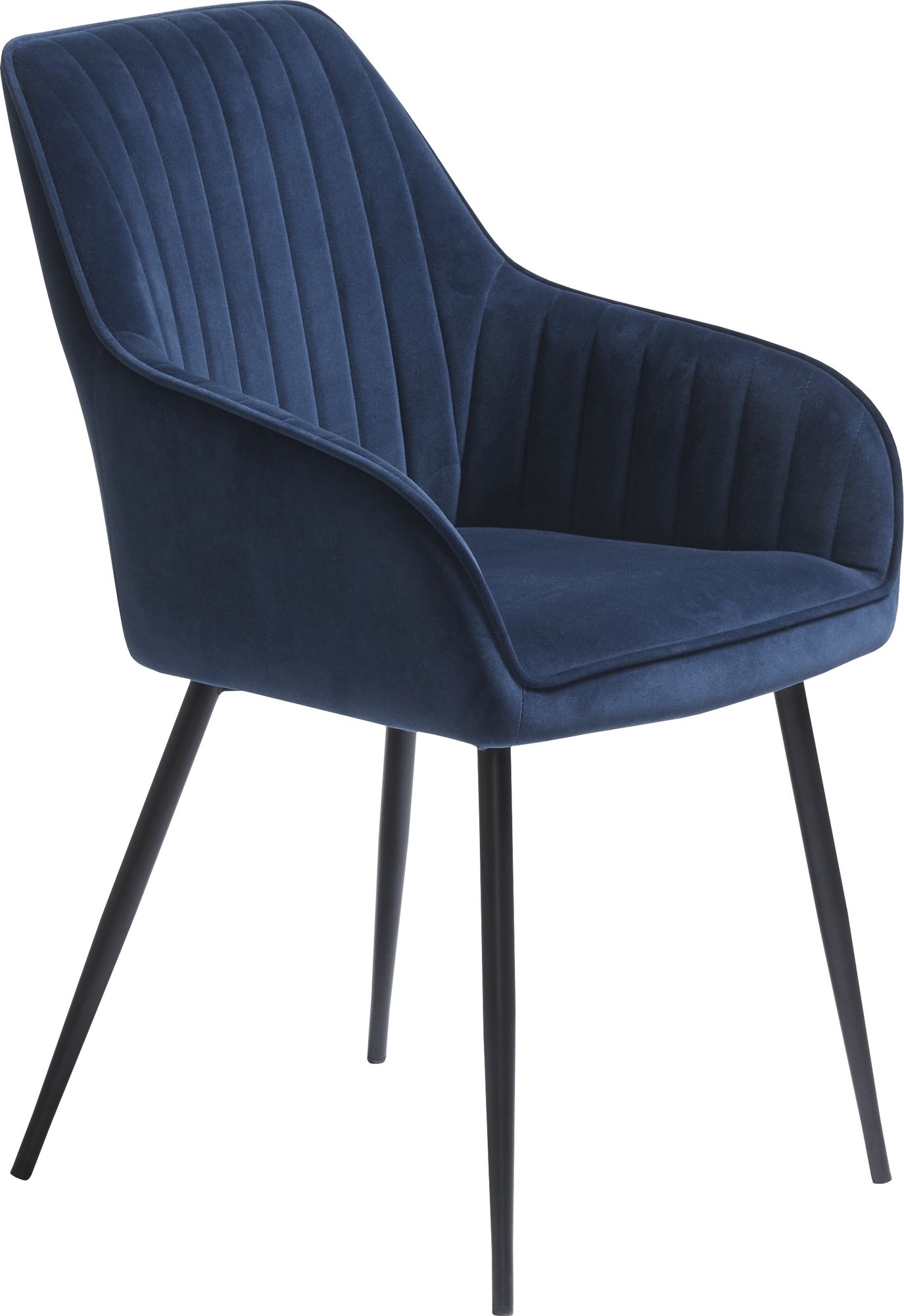 Boston Fauteuil in blauw fluweel Boston Fauteuil in blauw fluweel