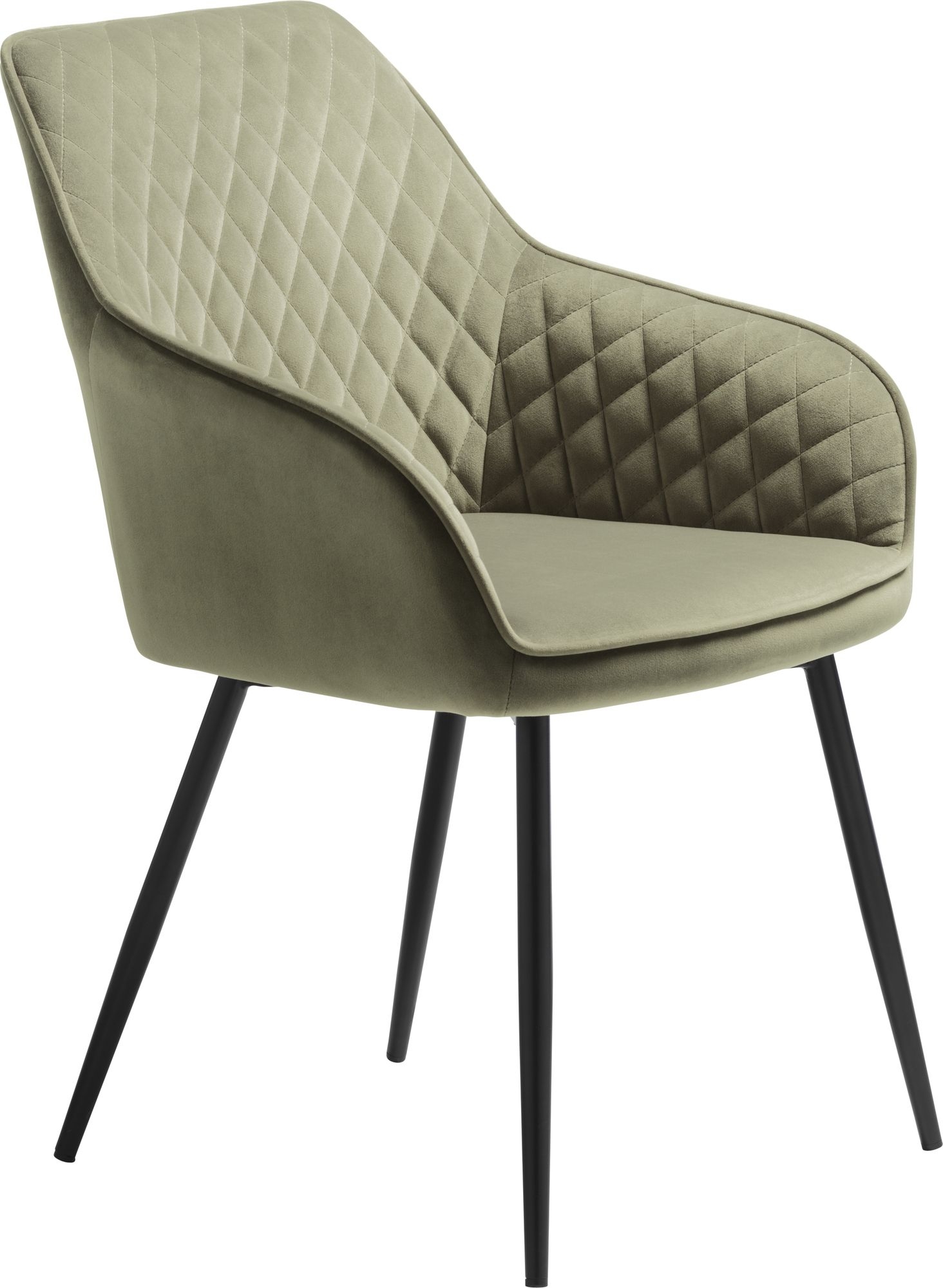 Florida Fauteuil in olijfgroen fluweel