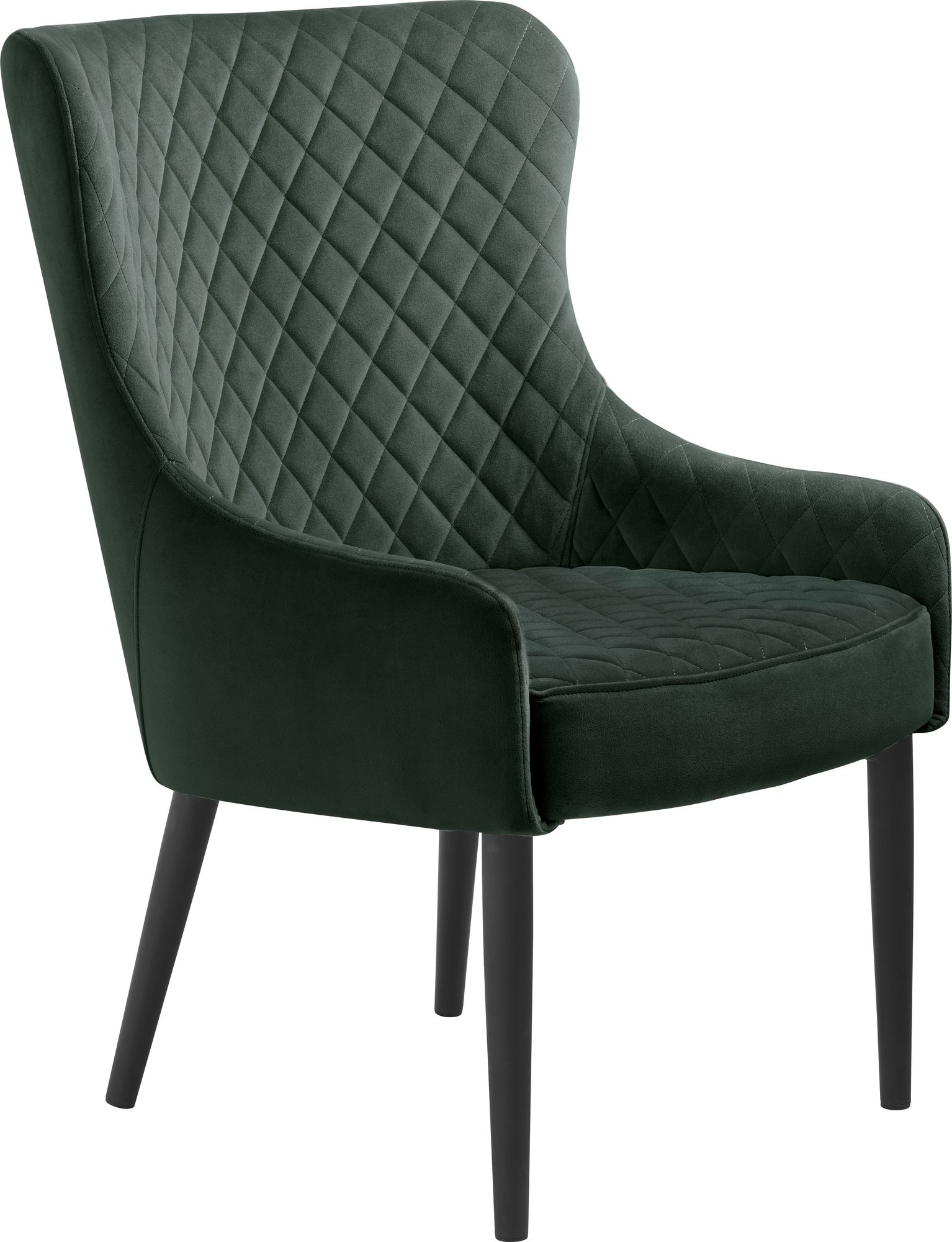 Baldor Lounge fauteuil in groen fluweel