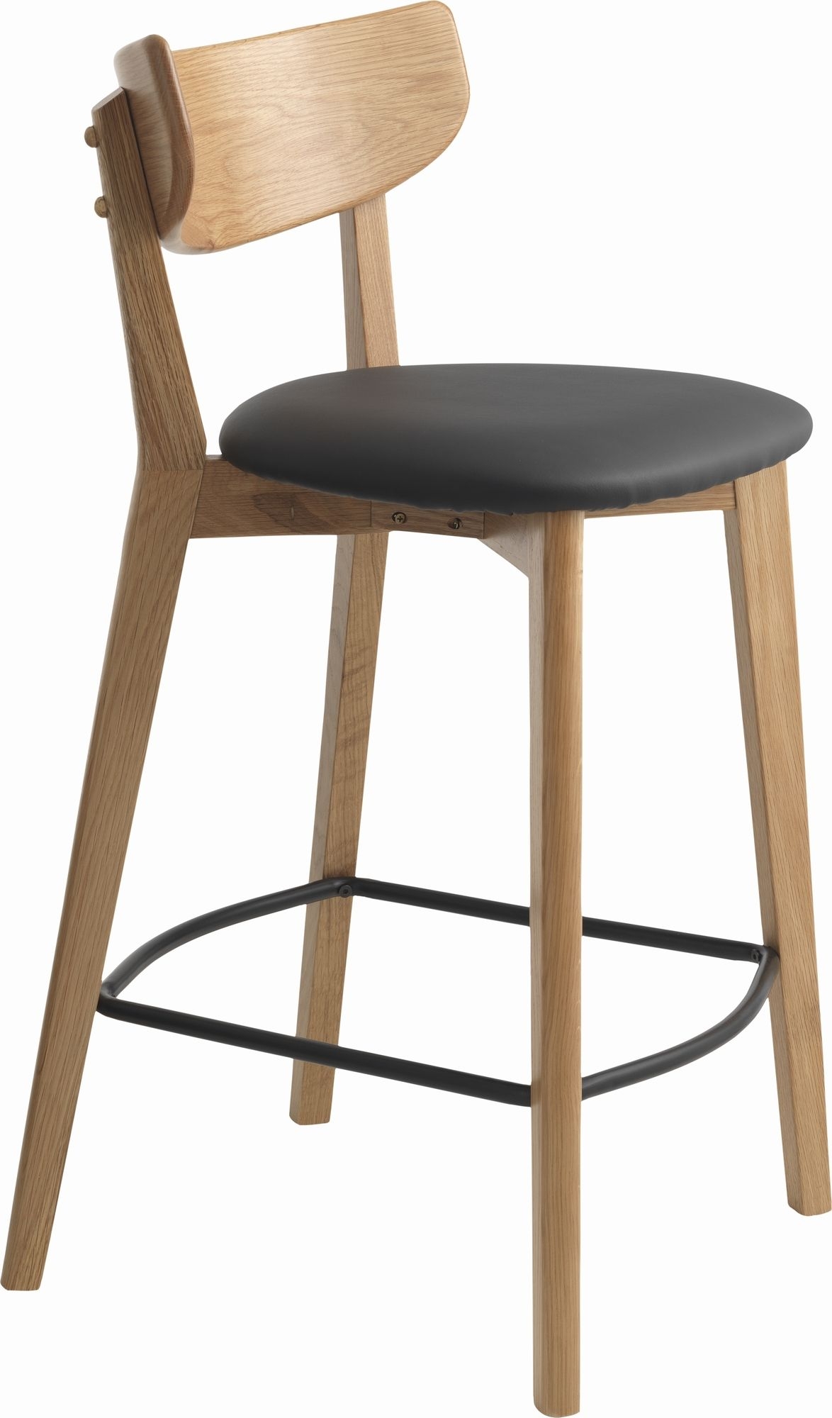 Tatomanto baliestoel - Zwart PU/eiken