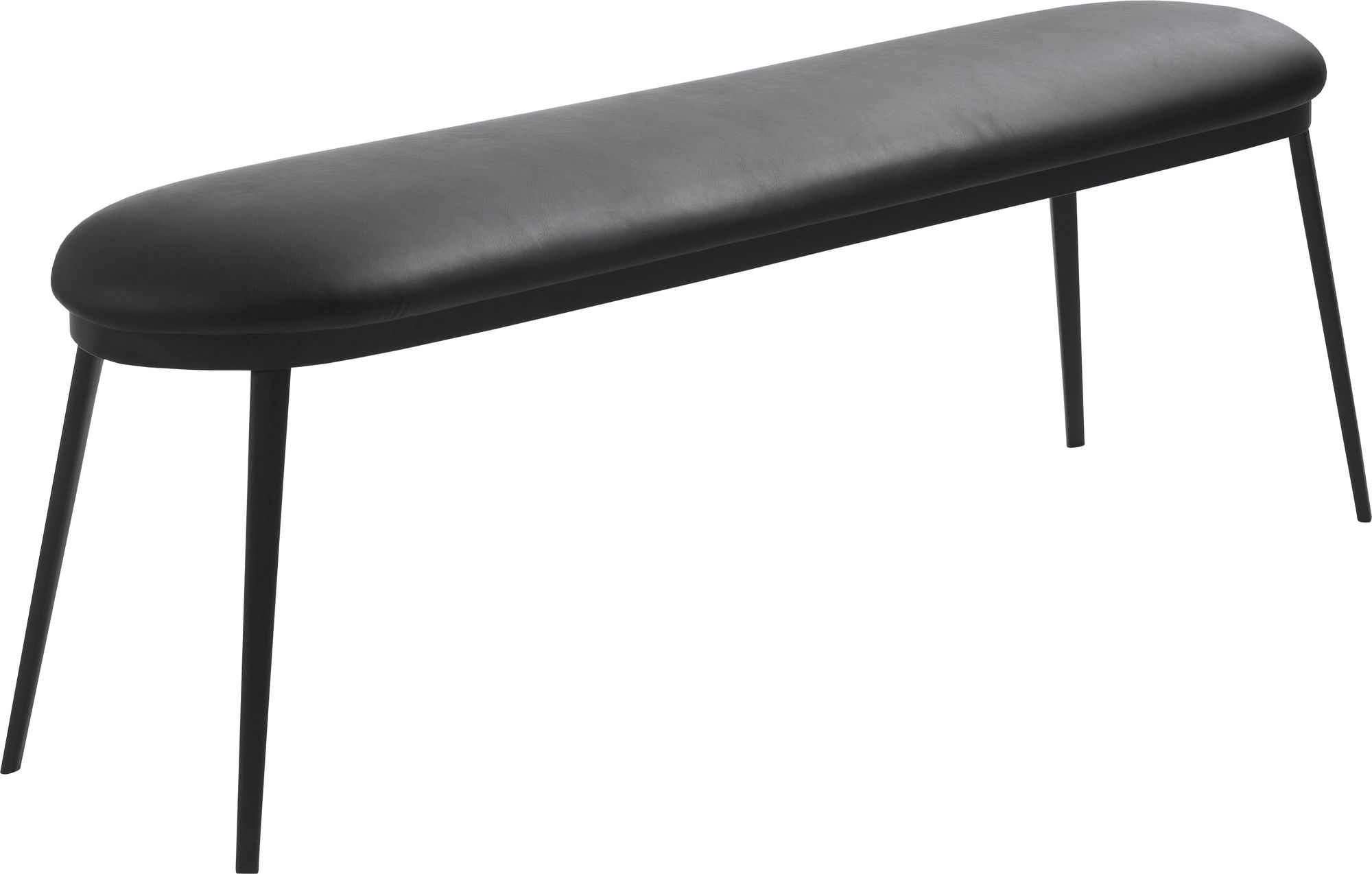 Billy bankje in zwart PU