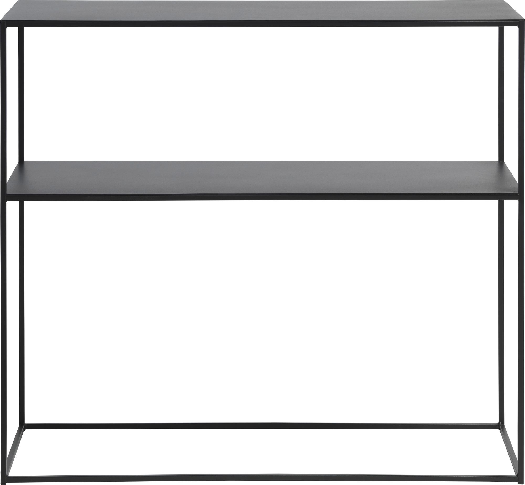 Aman zwart metalen consoletafel 90 cm