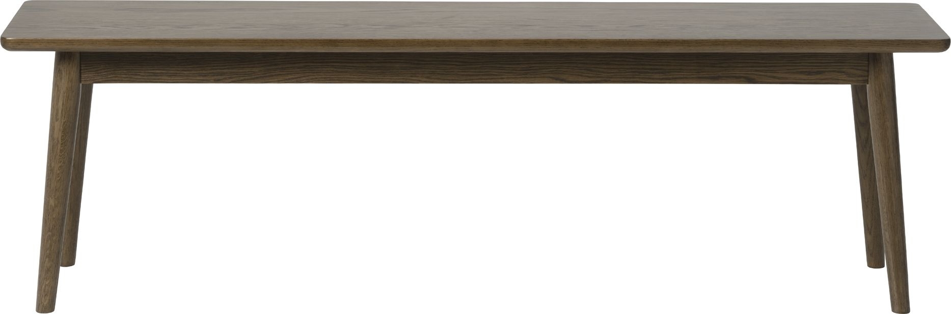 Woonbank in gerookt eikenhout