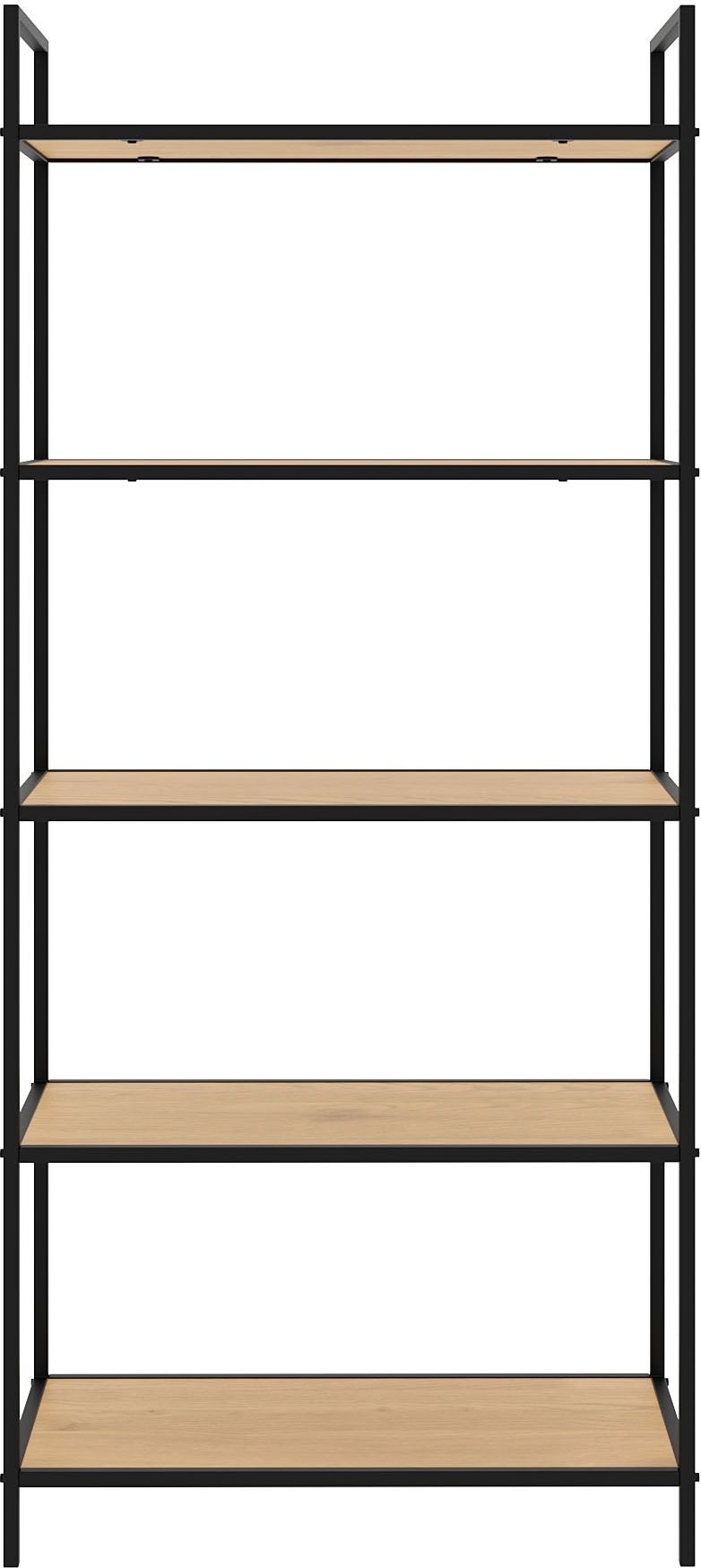 Medici bokhylla H156 cm - Ek/svart