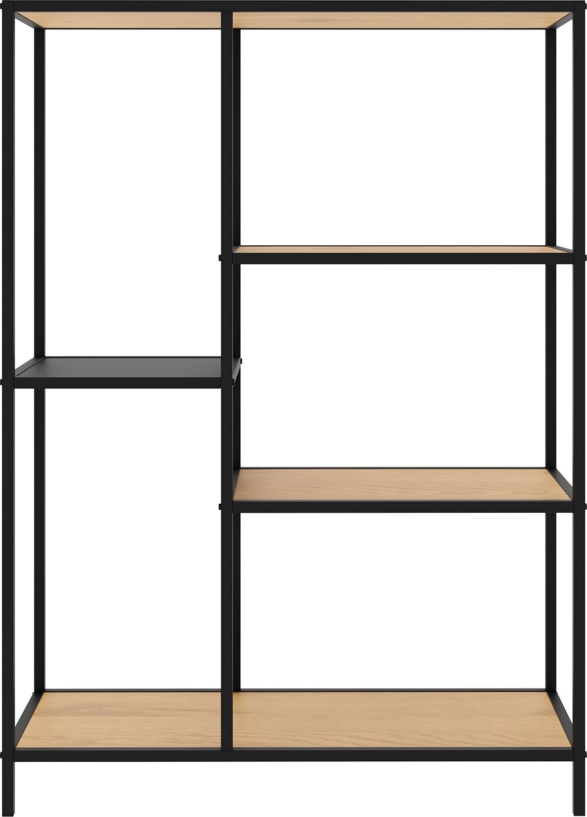 Medici bokhylla H112 cm - Ek/svart Medici bokhylla H112 cm - Ek/svart