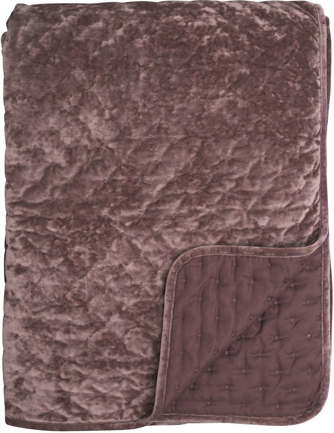 Cia sprei tweepersoons 260 x 260 cm - Roze fluweel