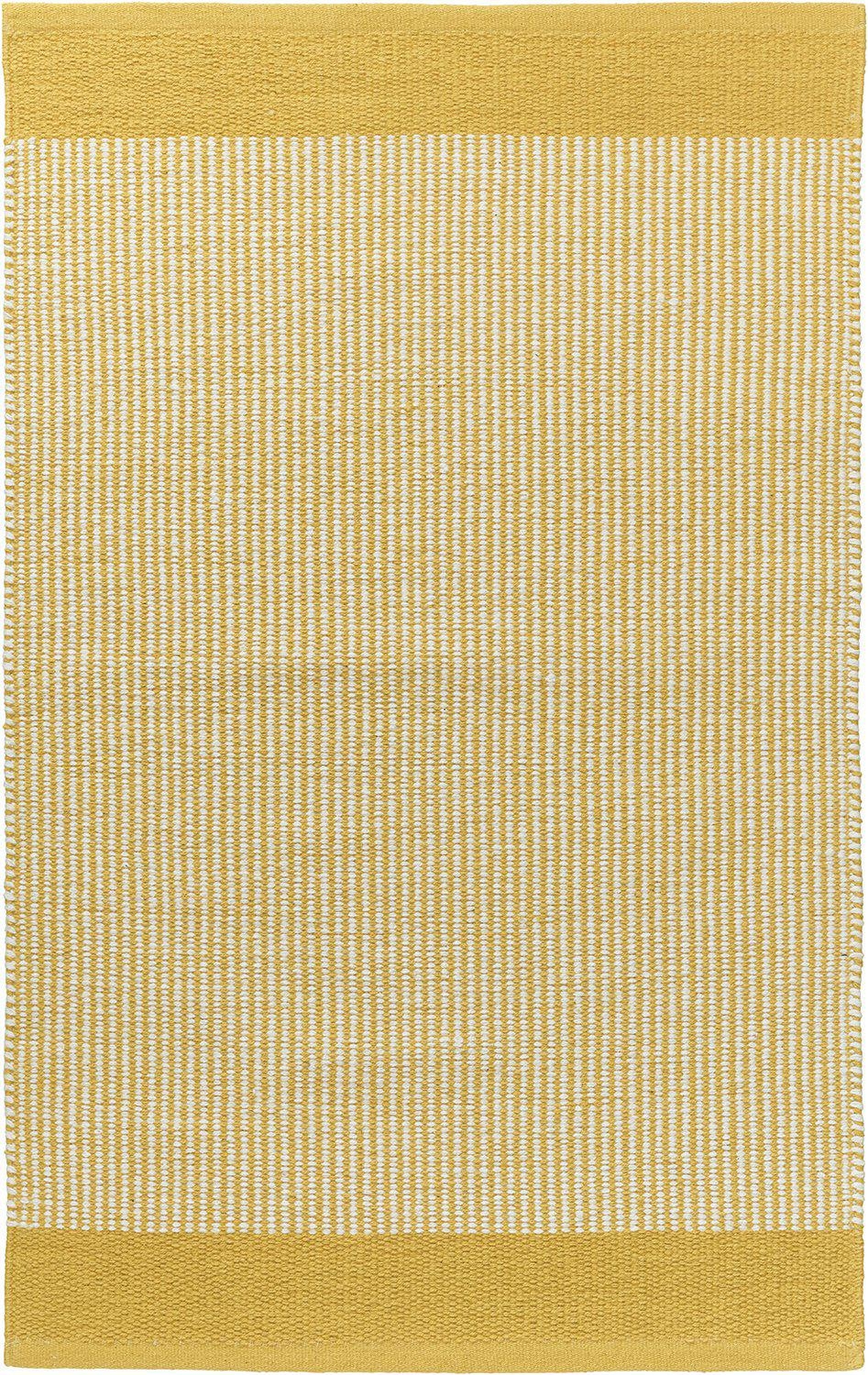 Gestreept vloerkleed 170 x 240 cm - Geel