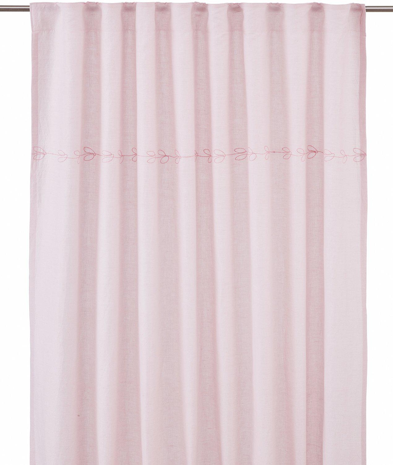 Amie gardin 2-pack 2 x 140 x 280 cm - Ljusrosa