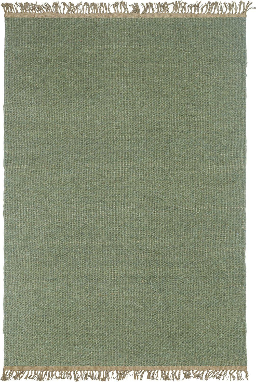 Ian wollen vloerkleed - middengroen