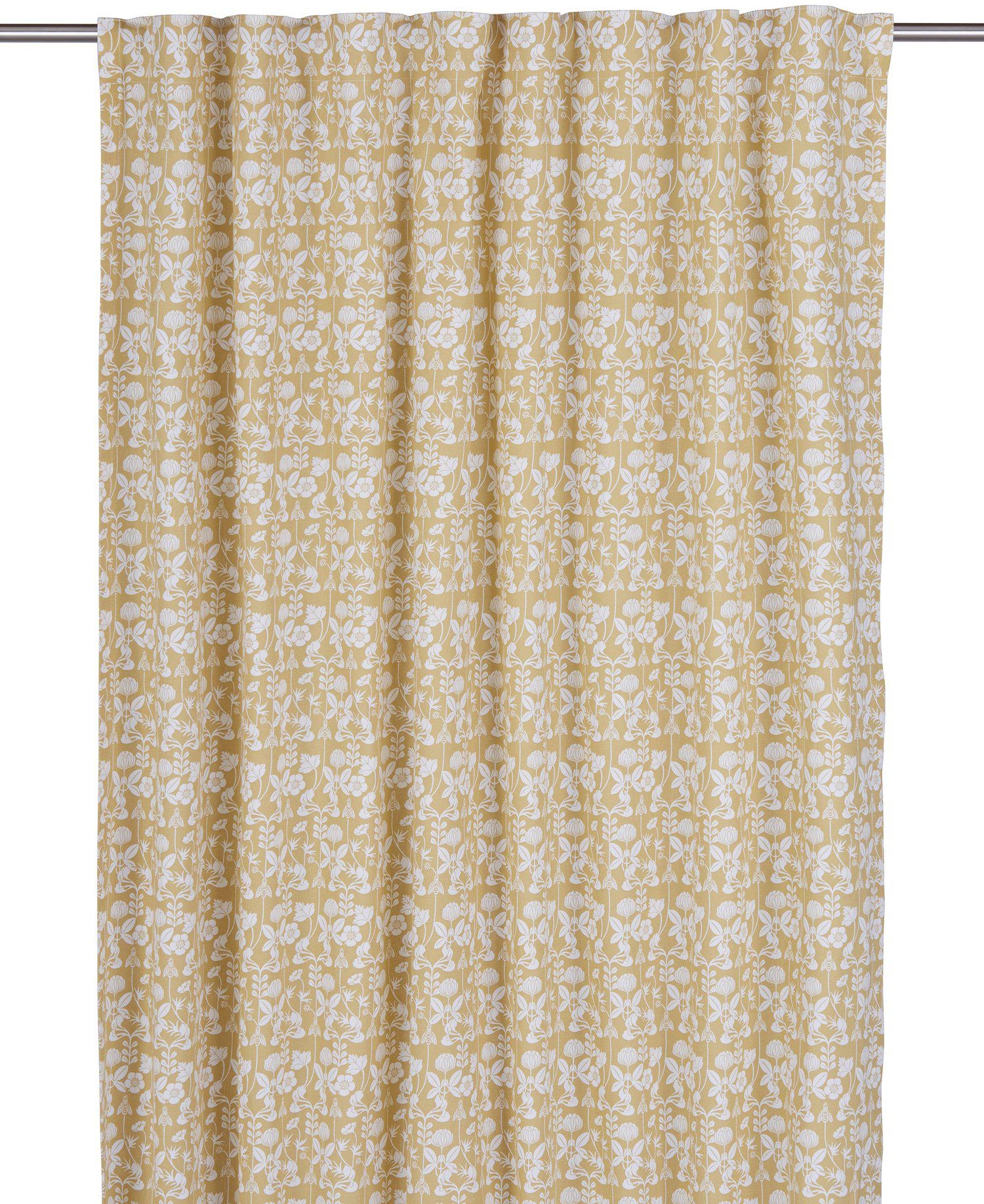 De mine gordijn 2-pack 2 x 140 x 280 cm - Beige geel