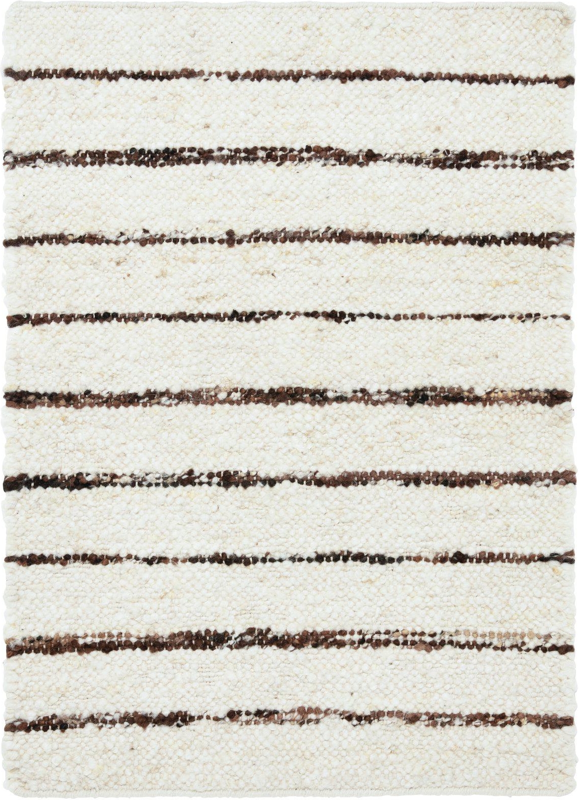 Dani wollen vloerkleed - Middenbruin