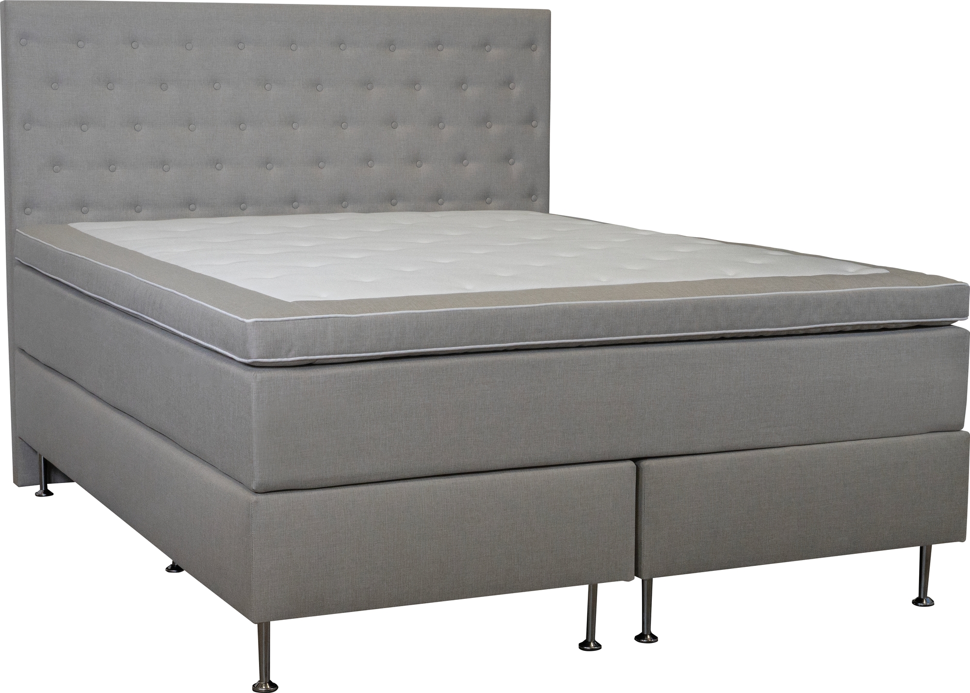 Bed 160x200 cm beige 5-zones