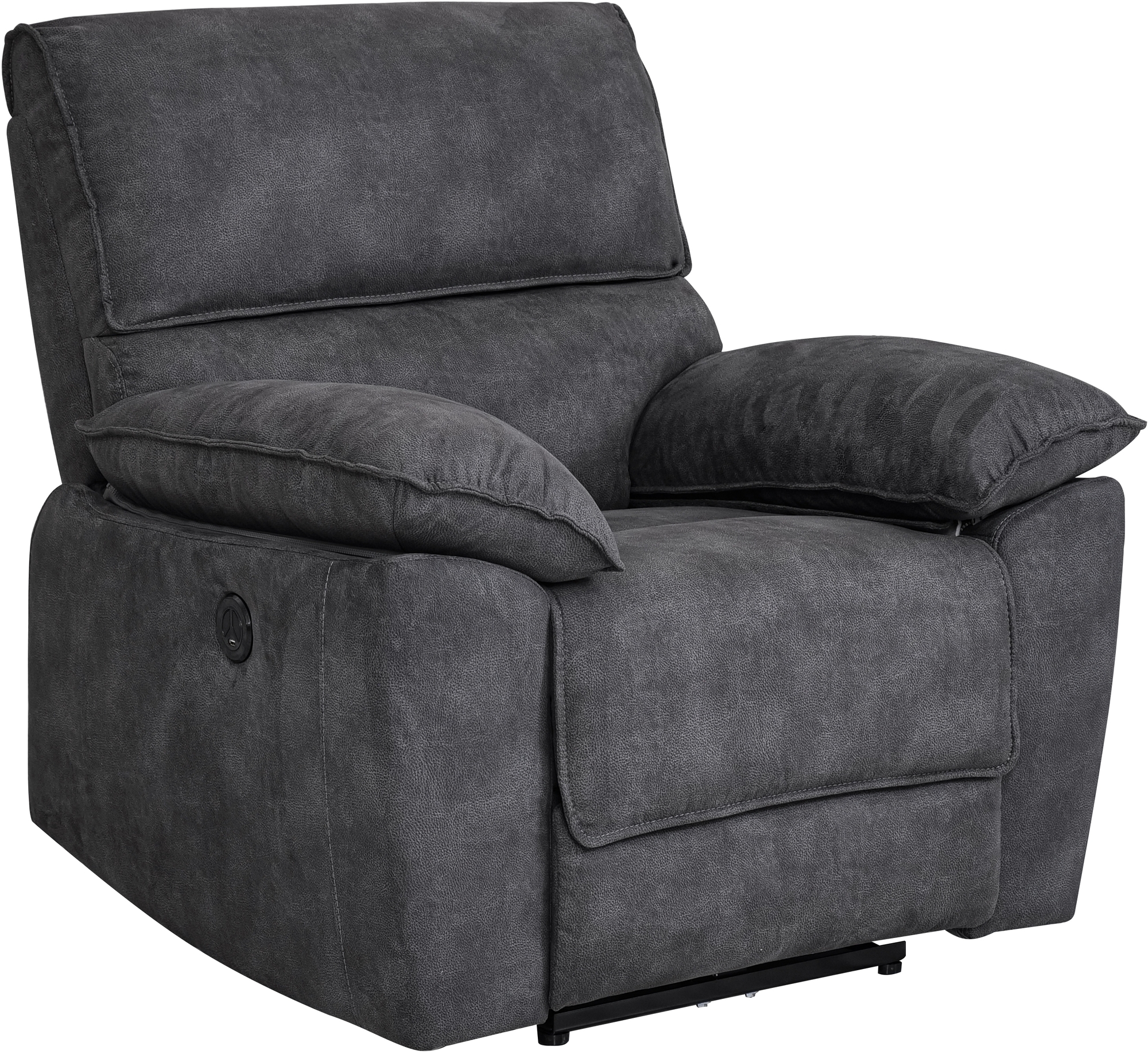 Coventry el reclinerfåtölj grå microfiber + Coventry el reclinerfåtölj grå microfiber +