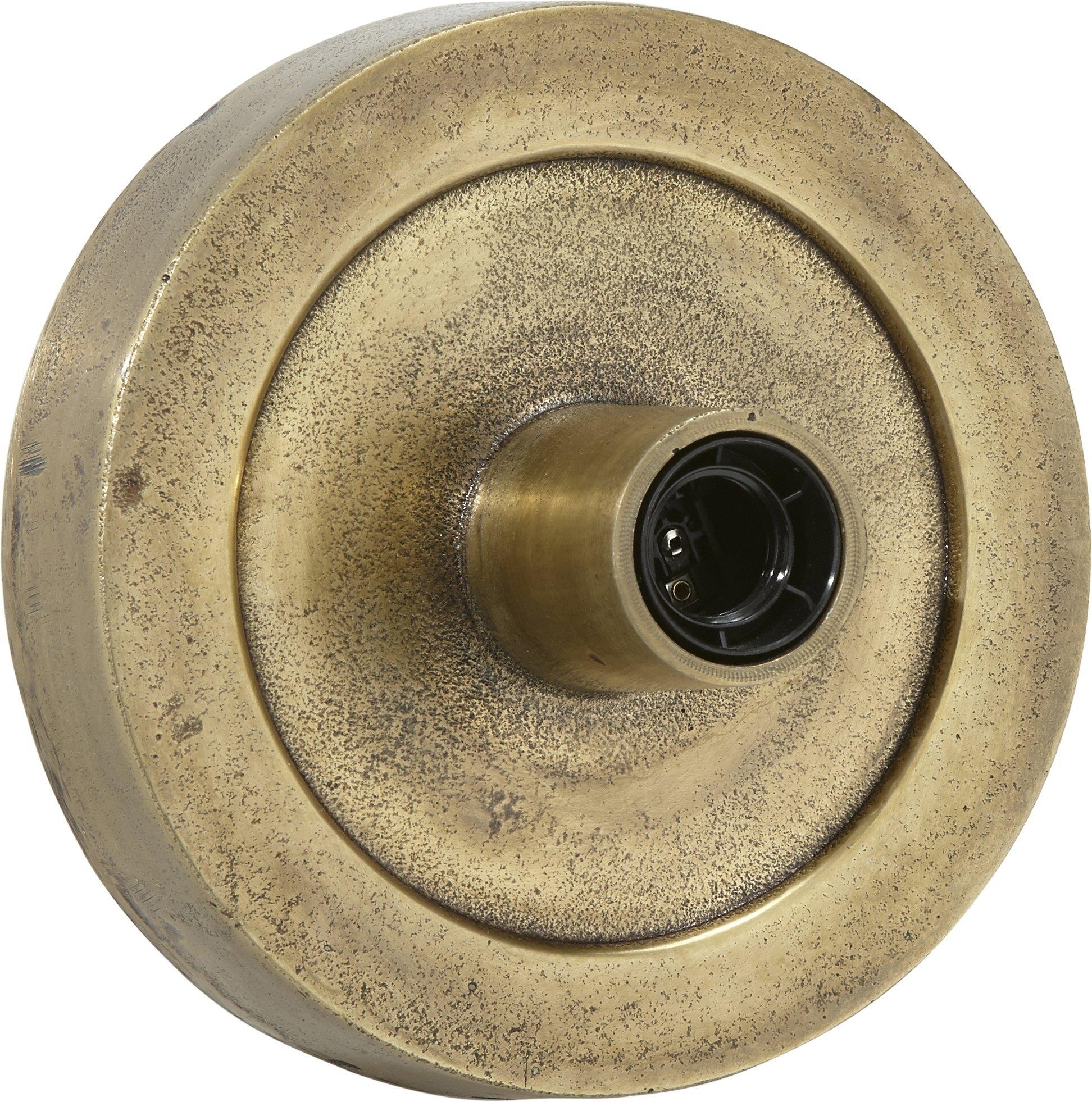 Punt plafond/wandlamp - Rustiek messing