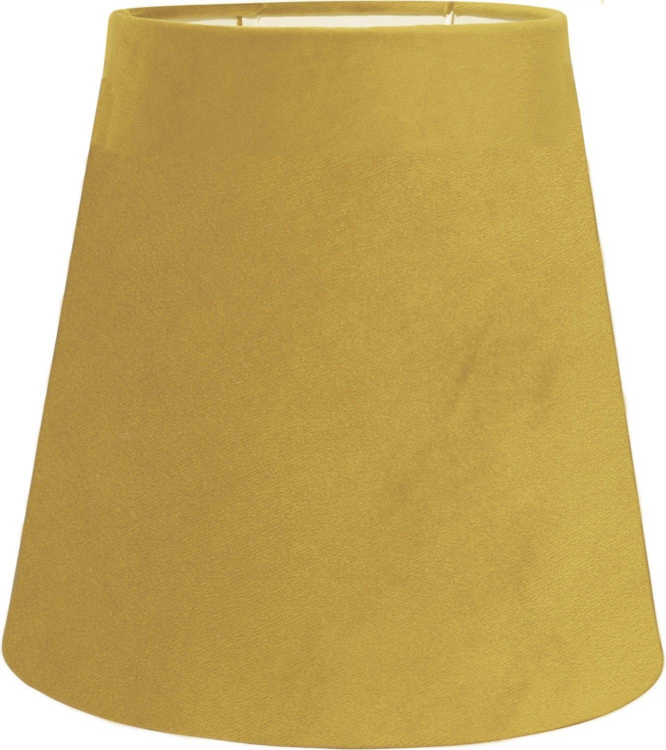 Cia Fluwelen topringkap - Geel - 20 cm