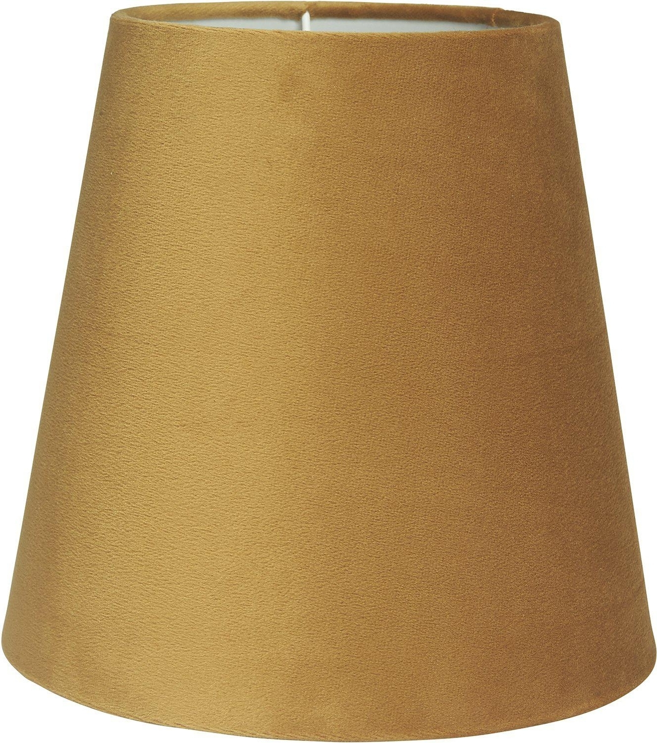 Cia Fluwelen topringkap - Leeuwgeel - 20 cm