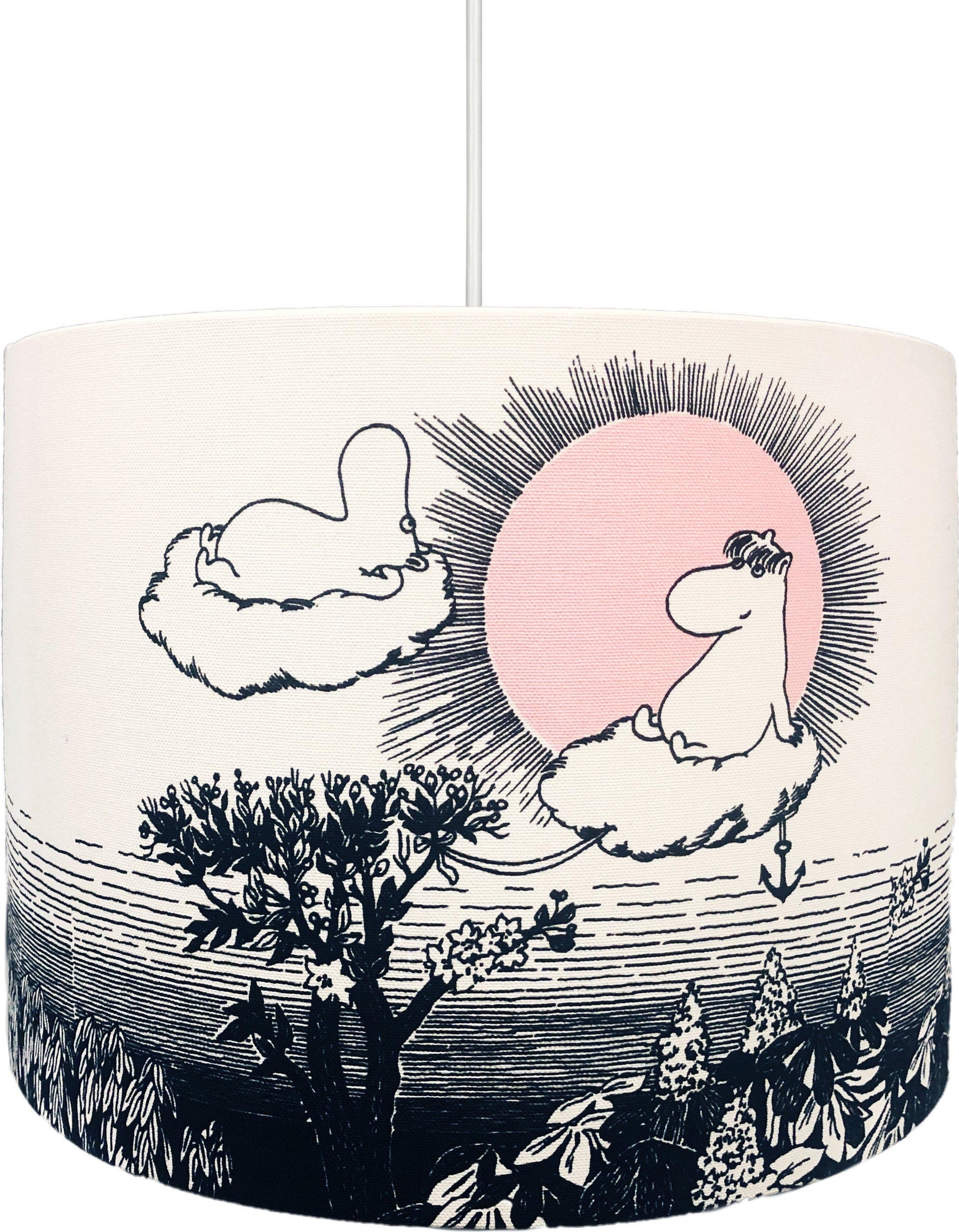 Cilinder Moomin sky plafondlampenkap - Sky - 35 cm