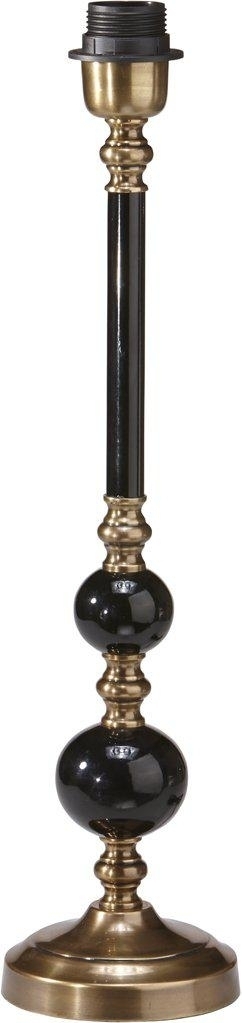 Abdij lampenvoet - Zwart/messing - 50 cm