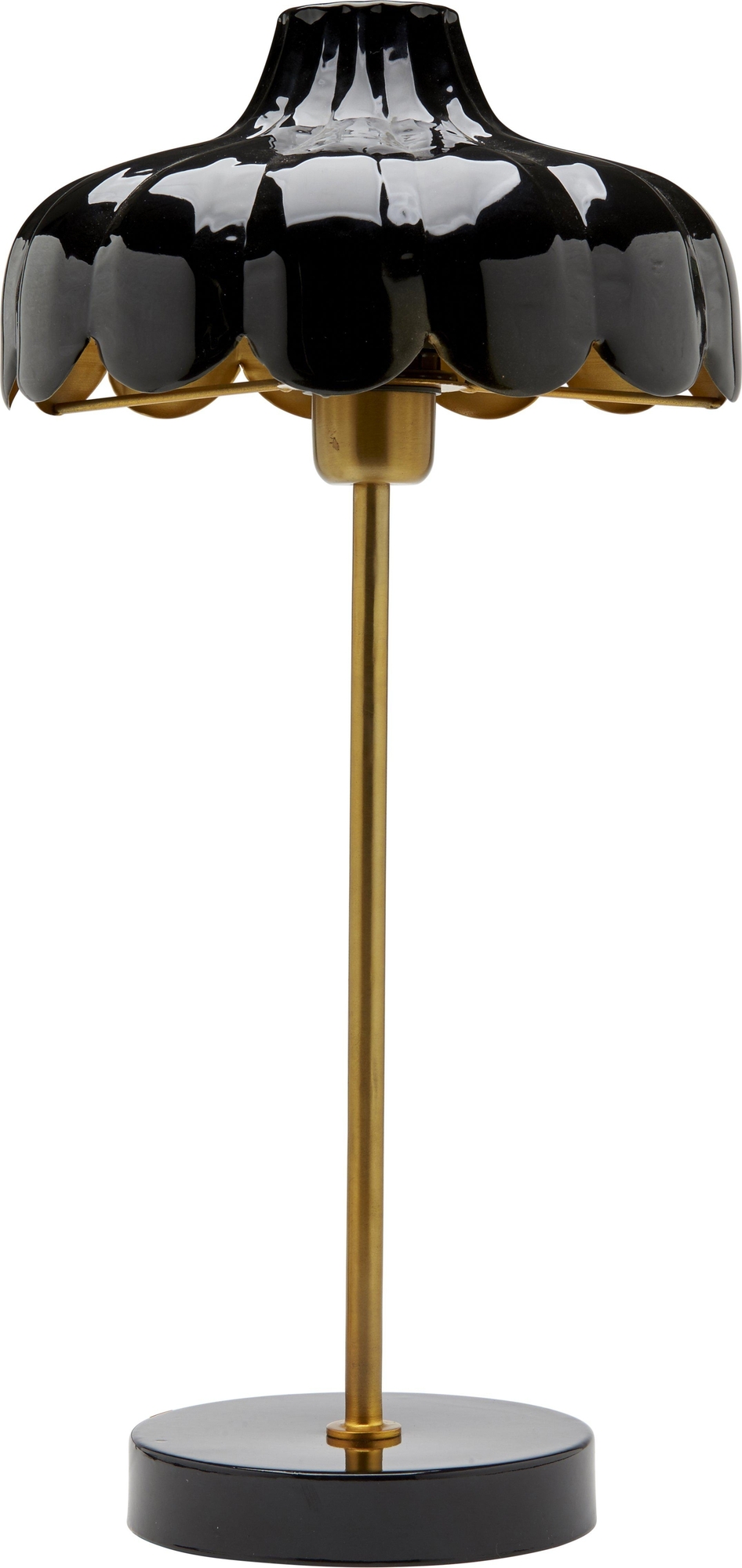 Wells tafellamp - Zwart/goud - 50 cm