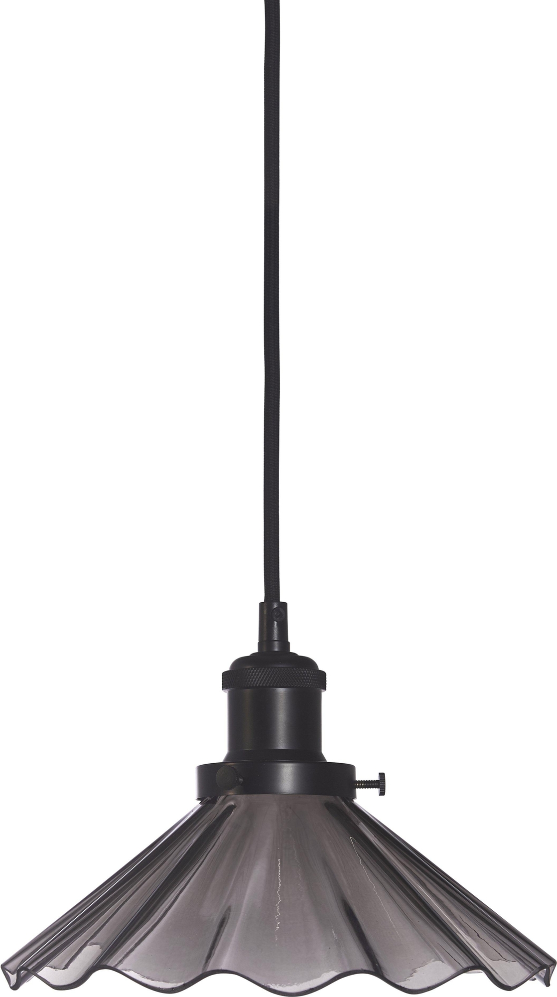 August geplooide raamlamp - Zwart - 25 cm