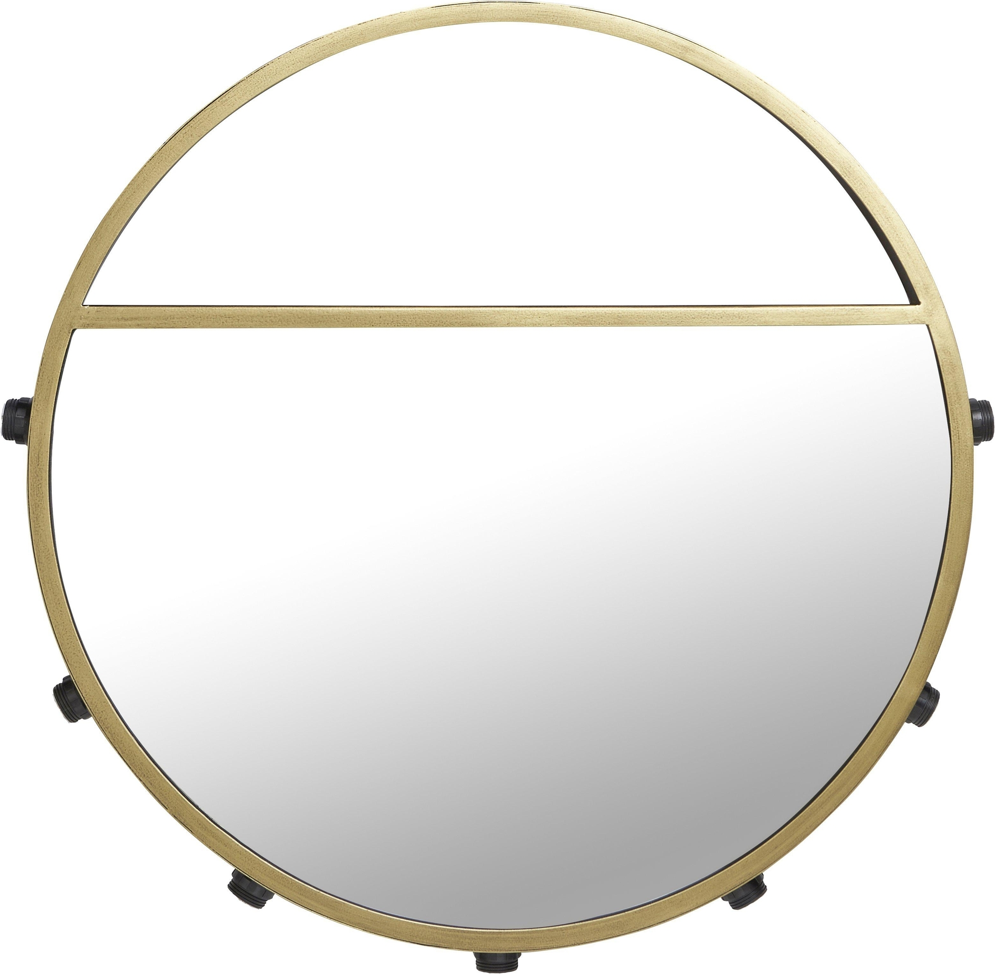 Bea spiegellamp - Zwart/goud - 60 cm