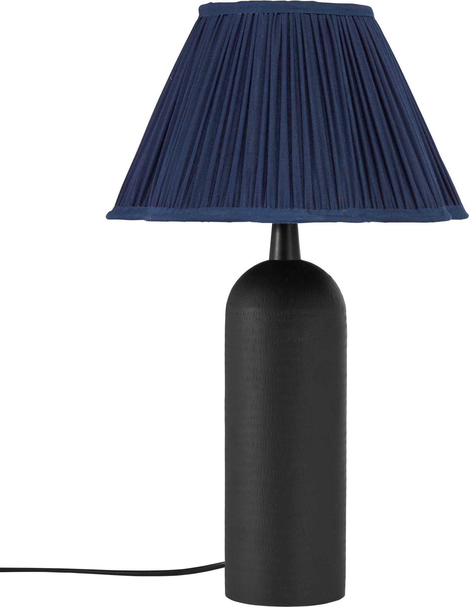 Riley tafellamp - Zwart/Blauw - 50 cm