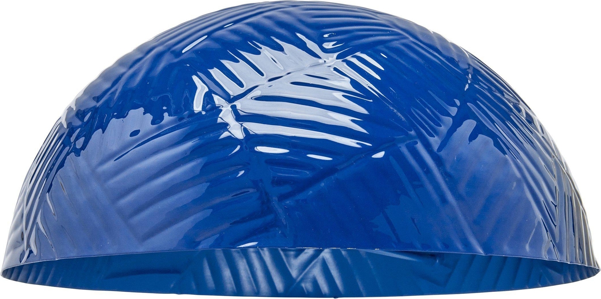 Geribbelde lampenkap - Blauw - 31 cm