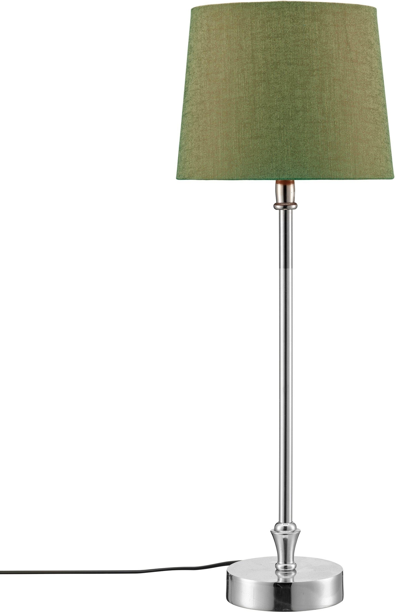 Liam tafellamp - Groen/chroom - 56 cm