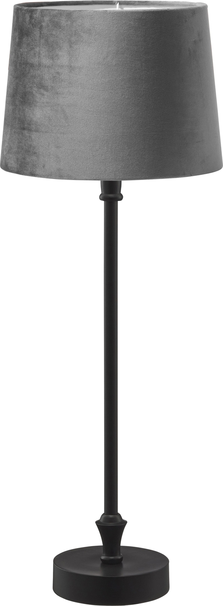 Liam tafellamp - Grijs/zwart - 59 cm