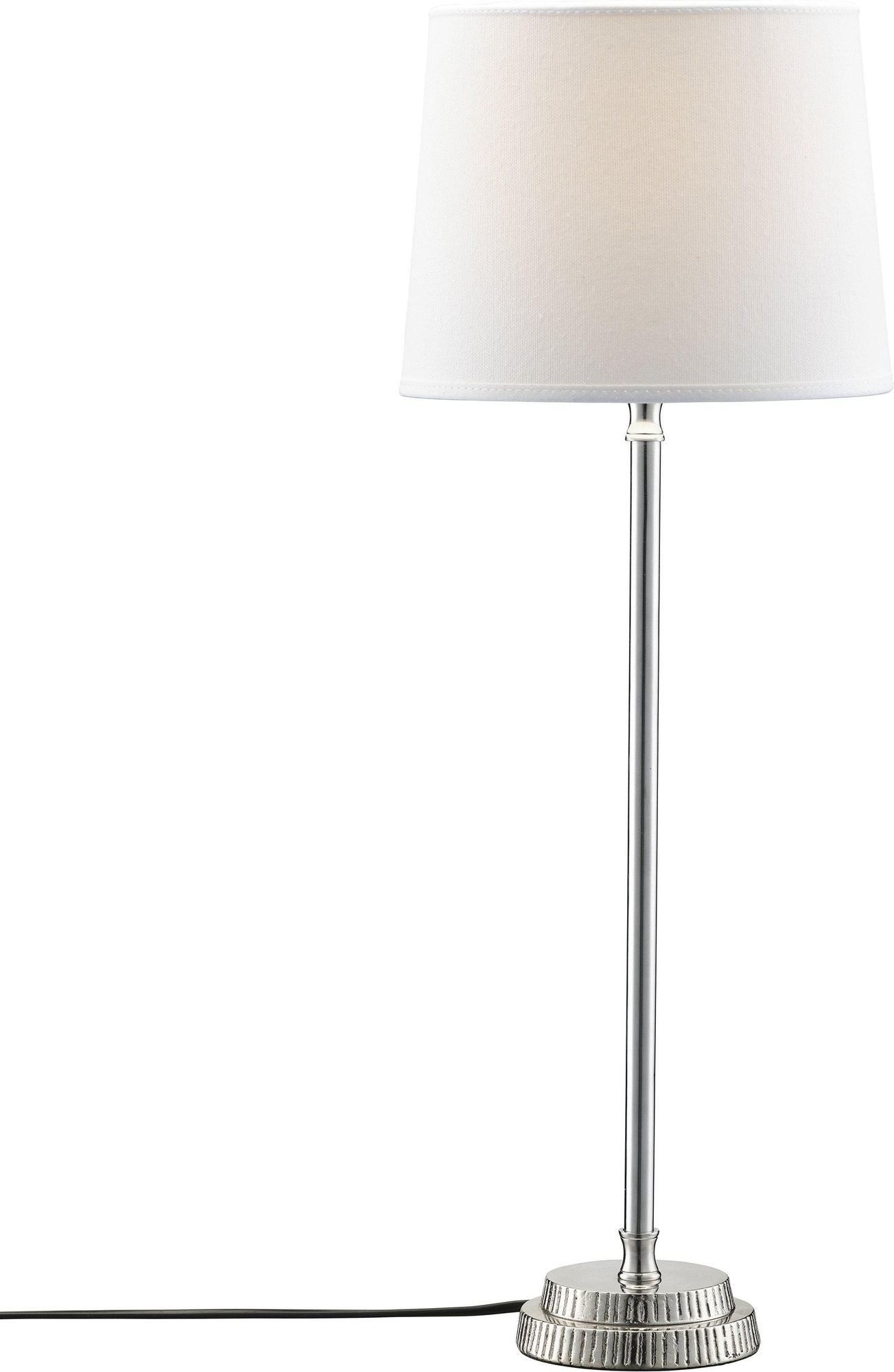 Kent tafellamp - Wit/chroom - 59 cm