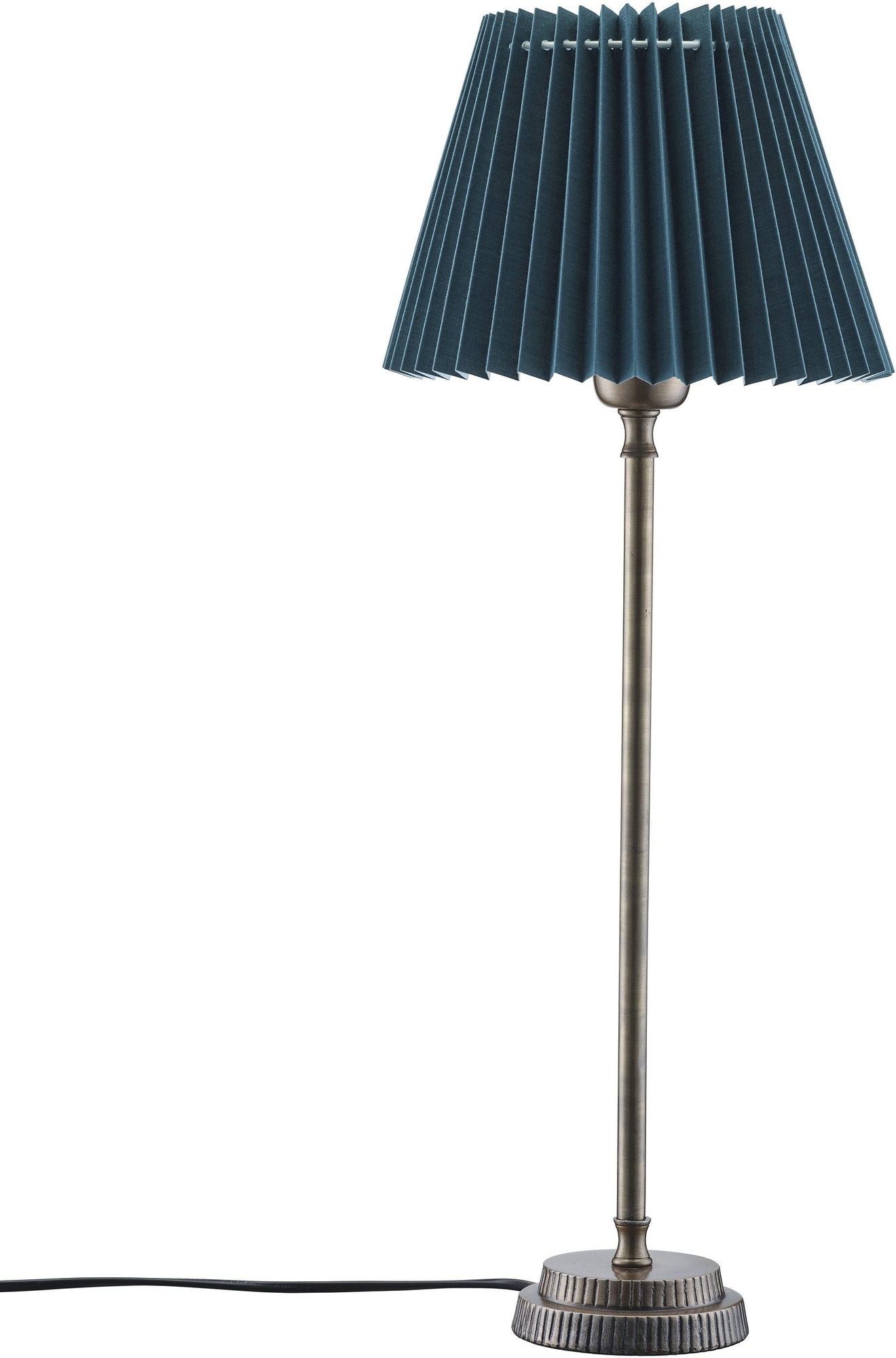 Kent tafellamp - Petrol/messing - 58 cm