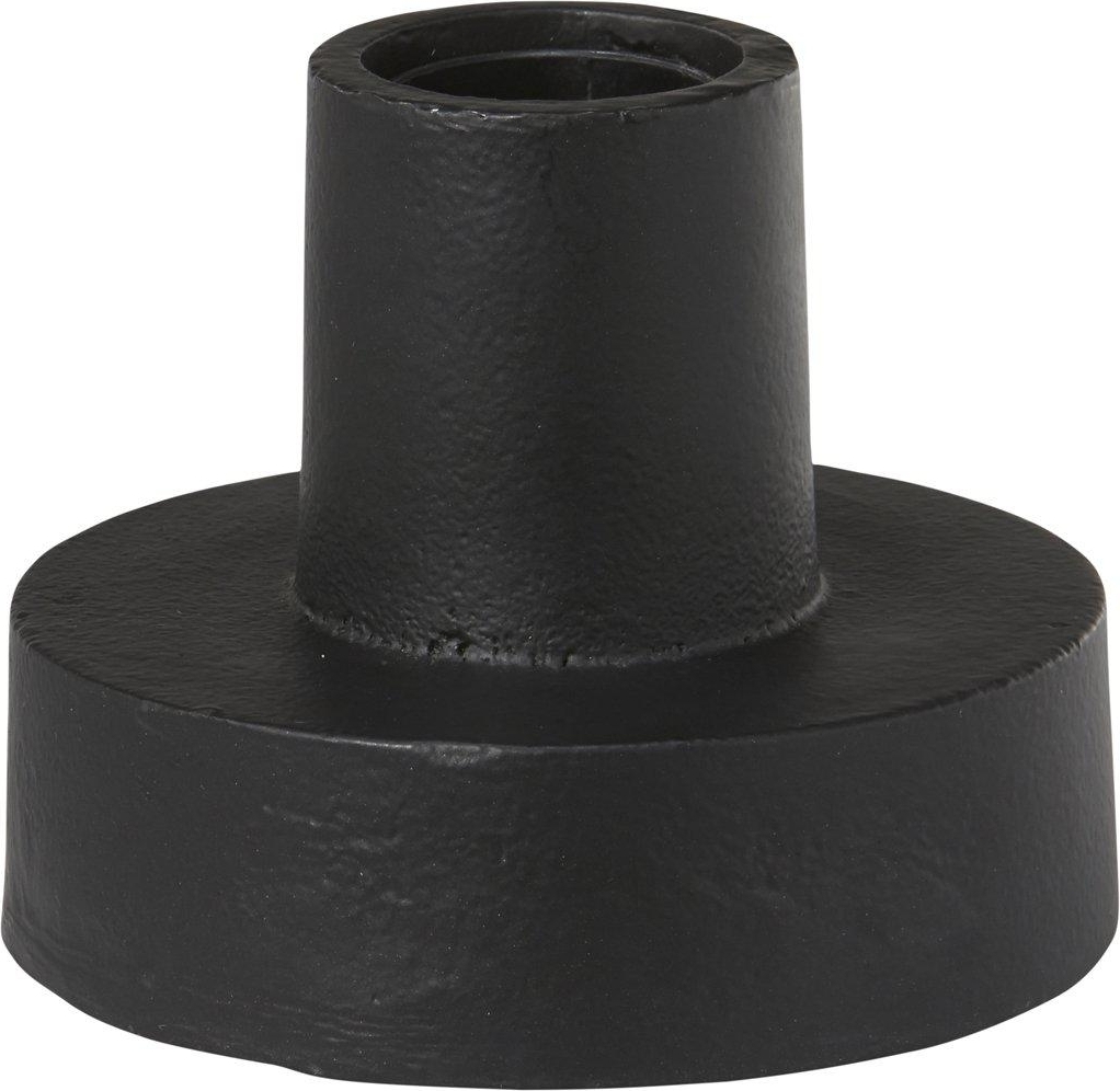 Let op lampenvoet - Rustiek zwart - 12 cm Let op lampenvoet - Rustiek zwart - 12 cm