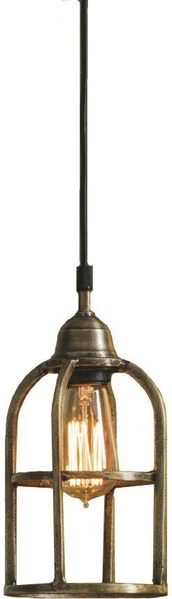 Boston hanglamp met lichtbron - Rustiek messing