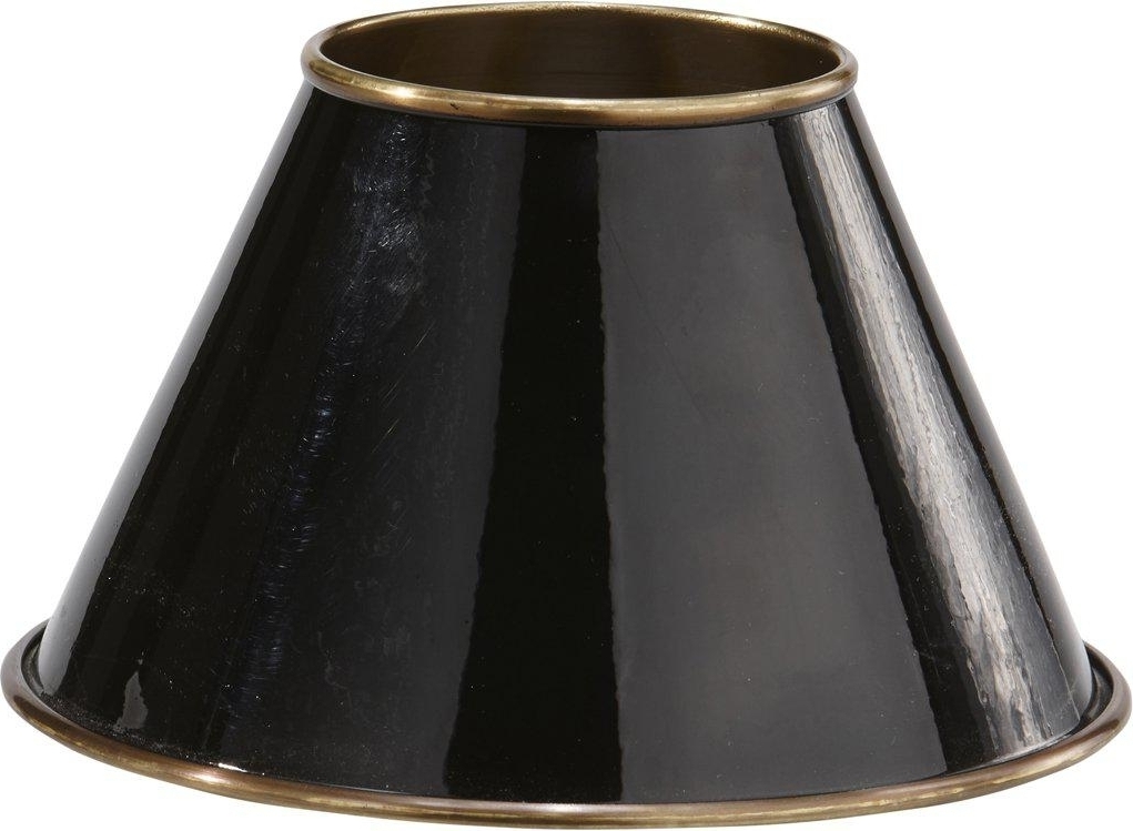 Klassieke lampenkap - Zwart/messing