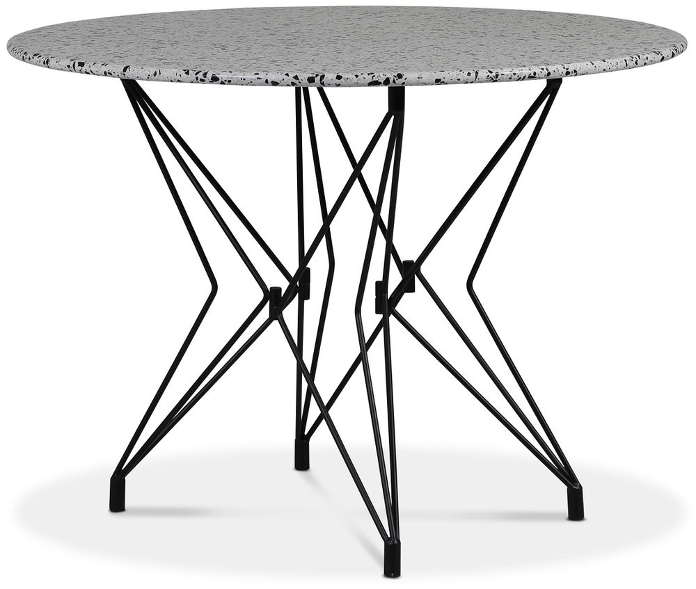 Zoo matbord Ø105 cm - Svart / Terrazzo Cosmos Zoo matbord Ø105 cm - Svart / Terrazzo Cosmos