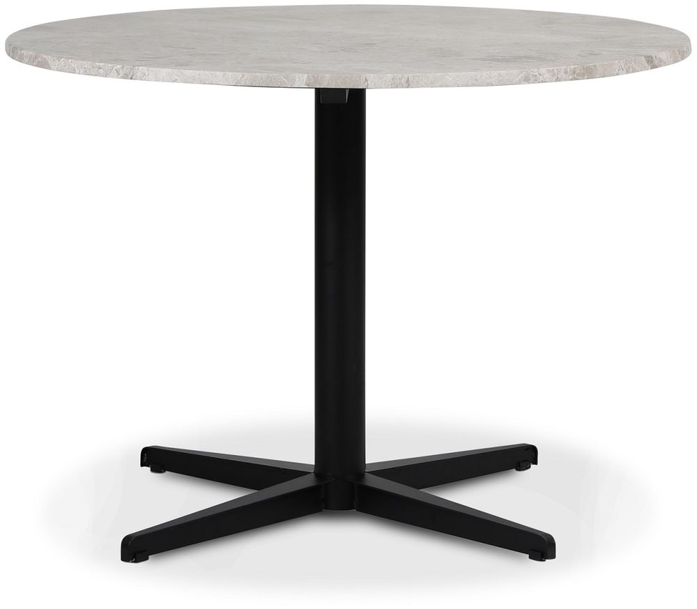 SOHO matbord �105 cm - Kryssfot / Gr�beige marmor