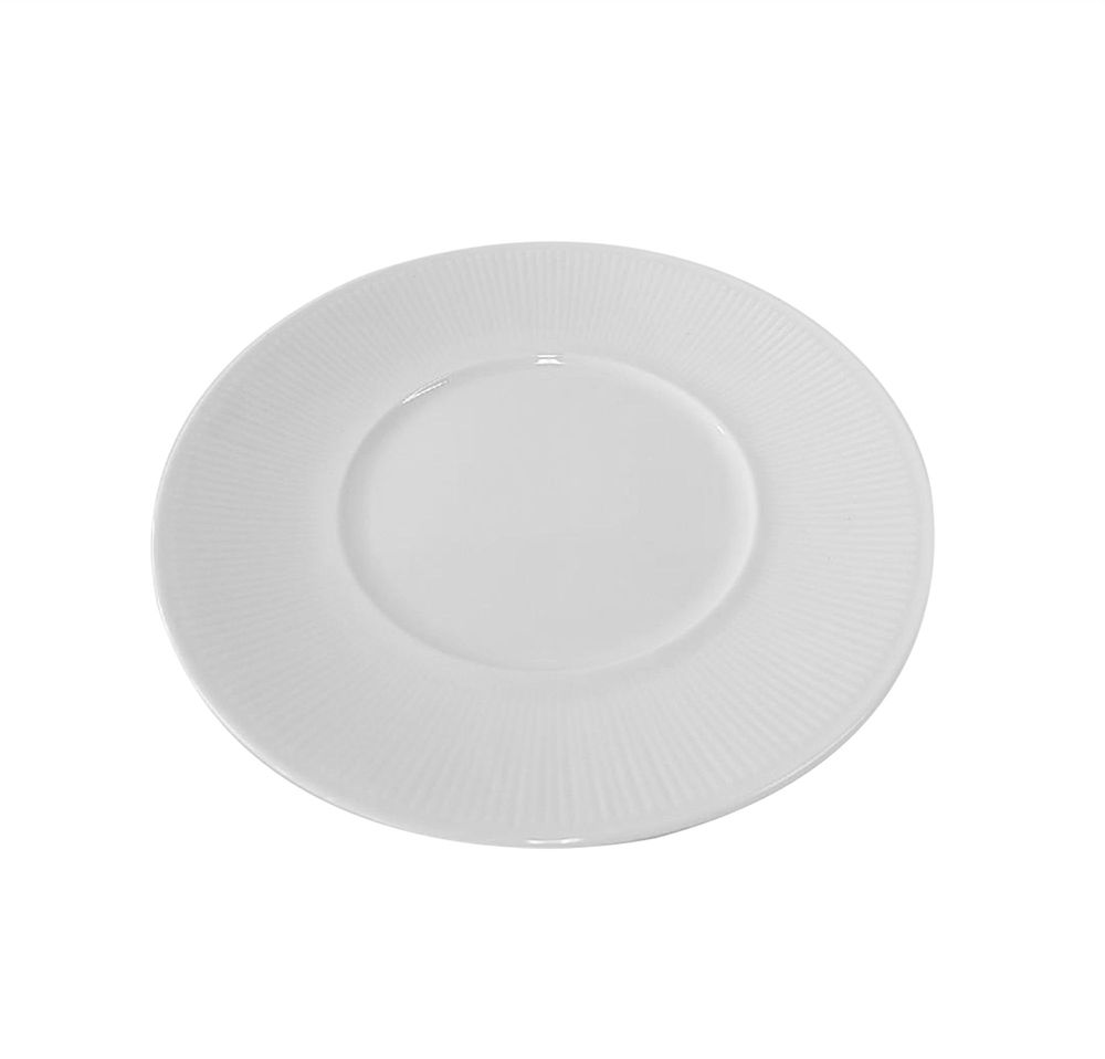 Contour tallrik 6 st - Vit